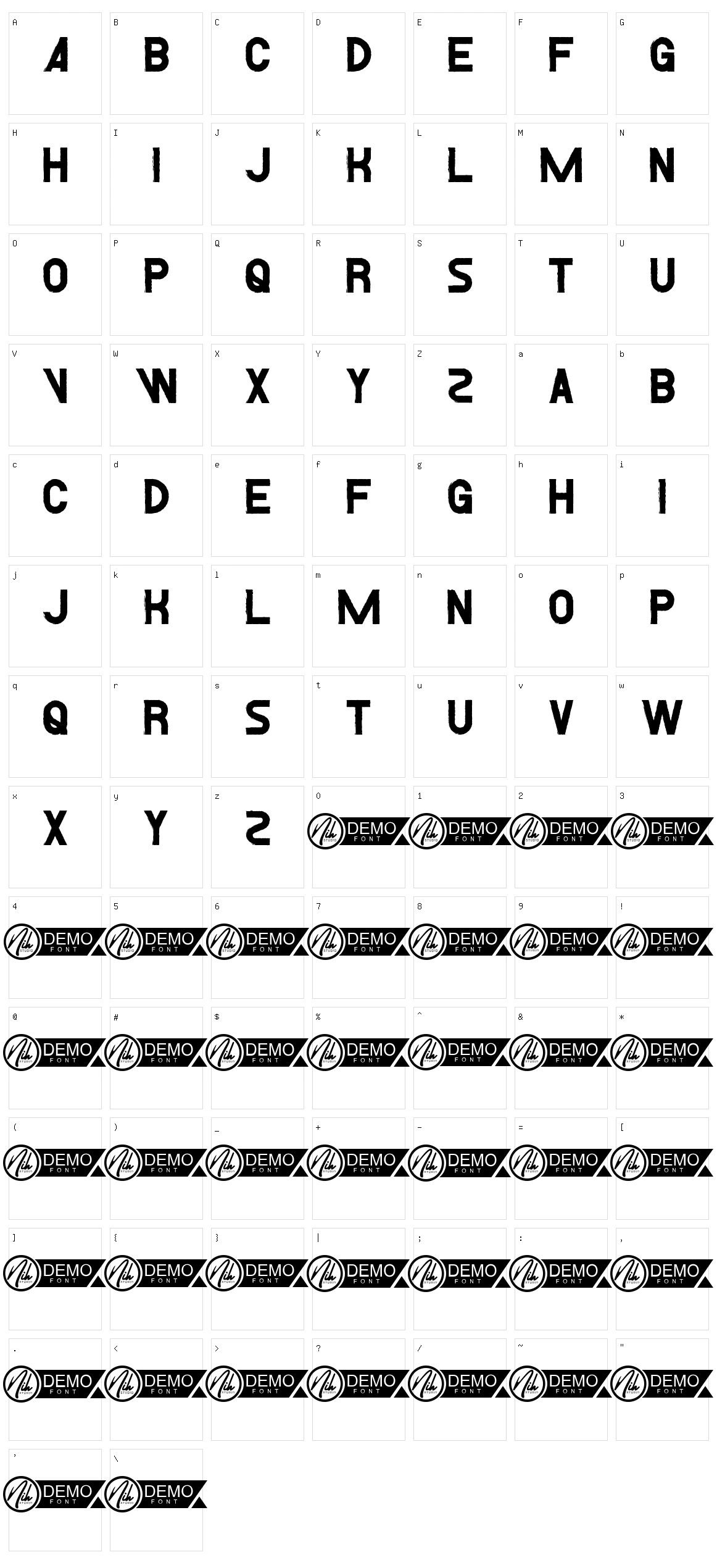 Azria Character Set