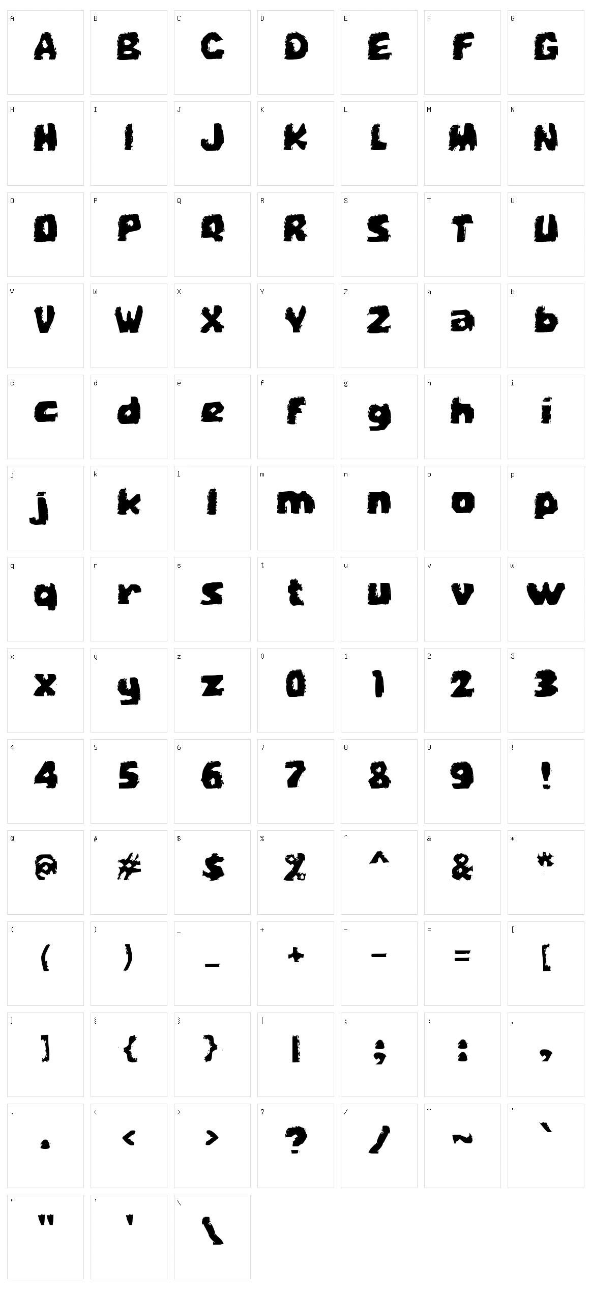 b Batu Kapur Character Set