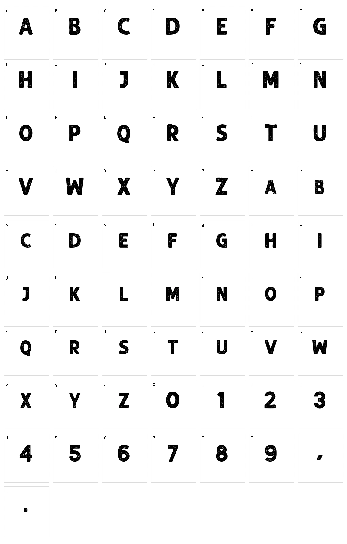 Balbeer Character Set