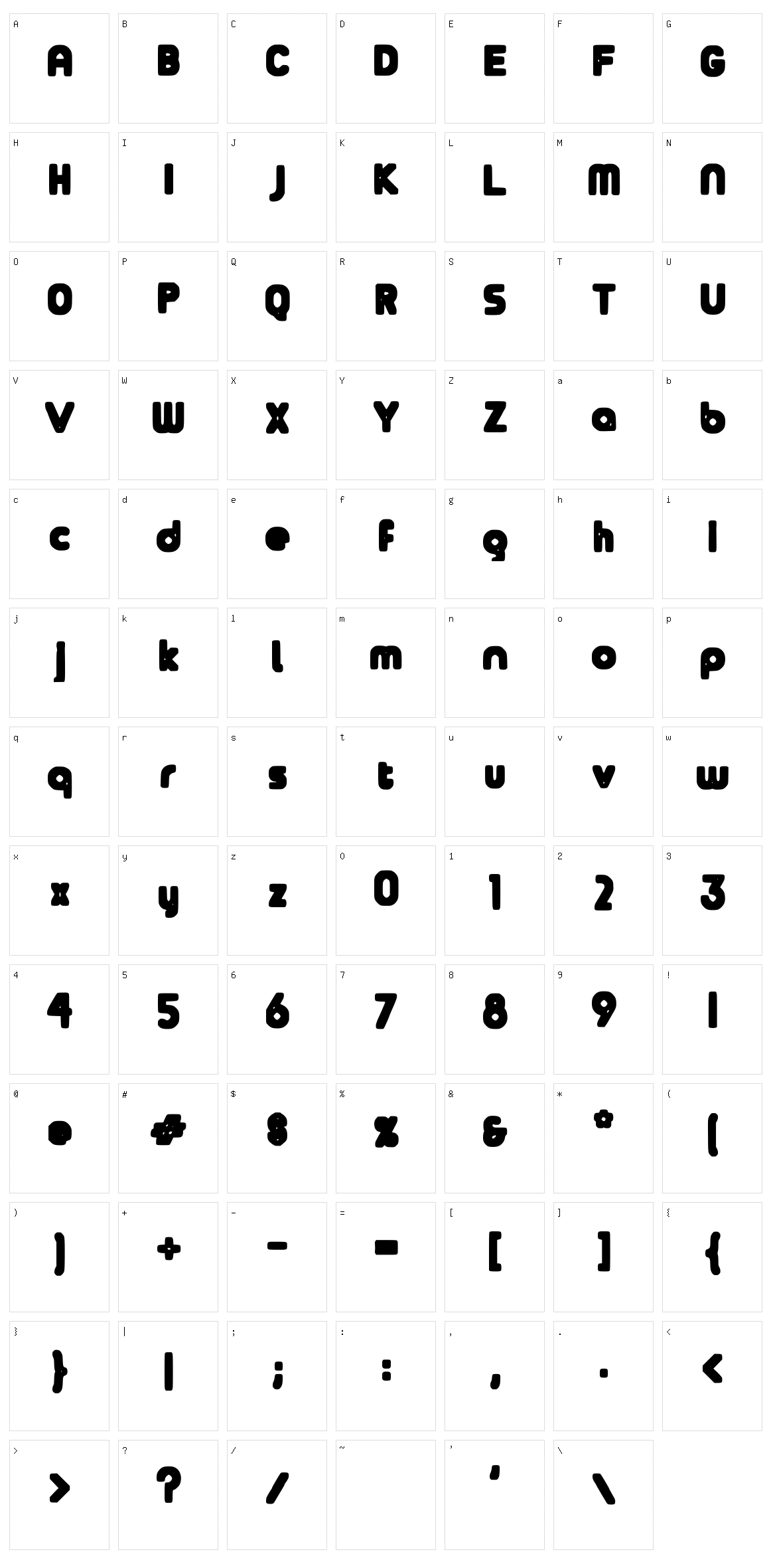 Bazyl Character Set