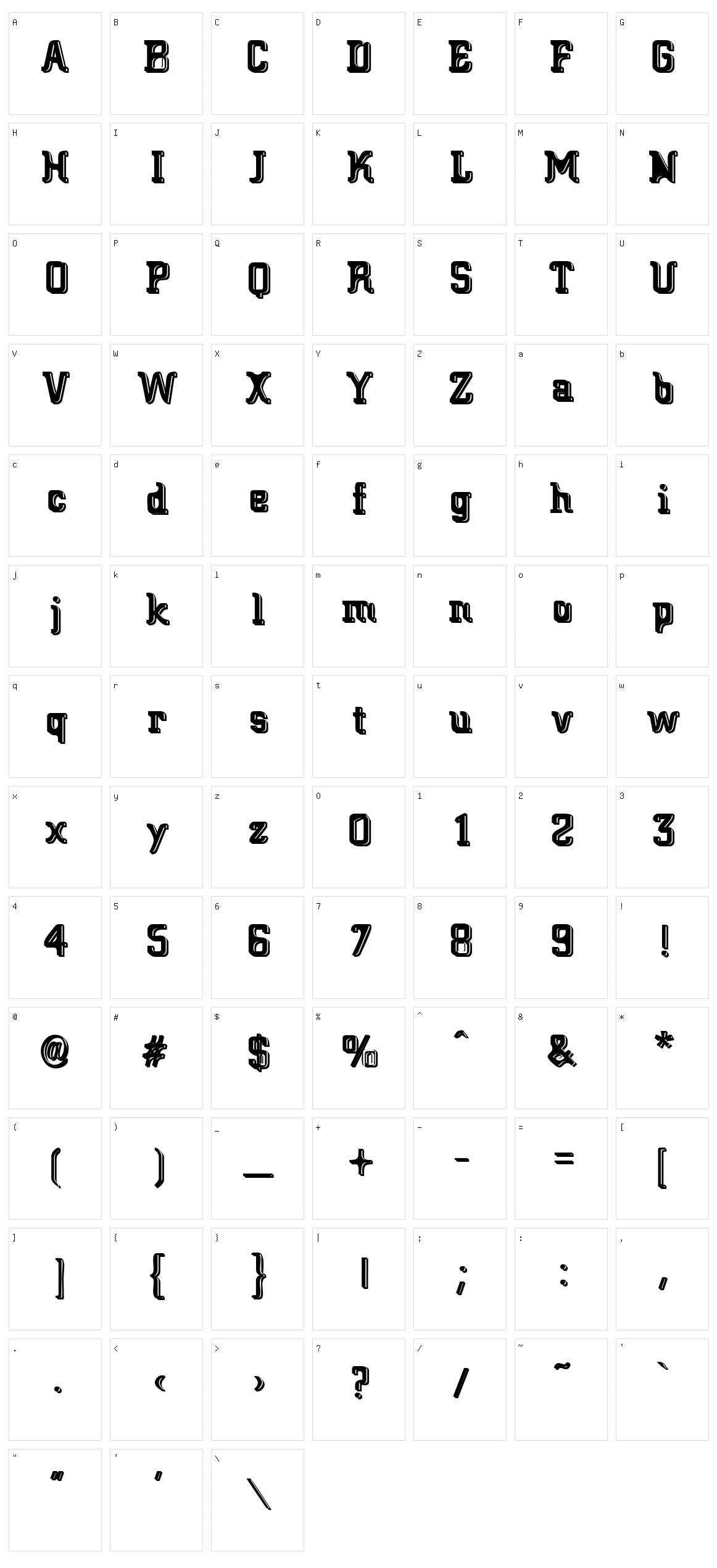 Big Blocko Character Set