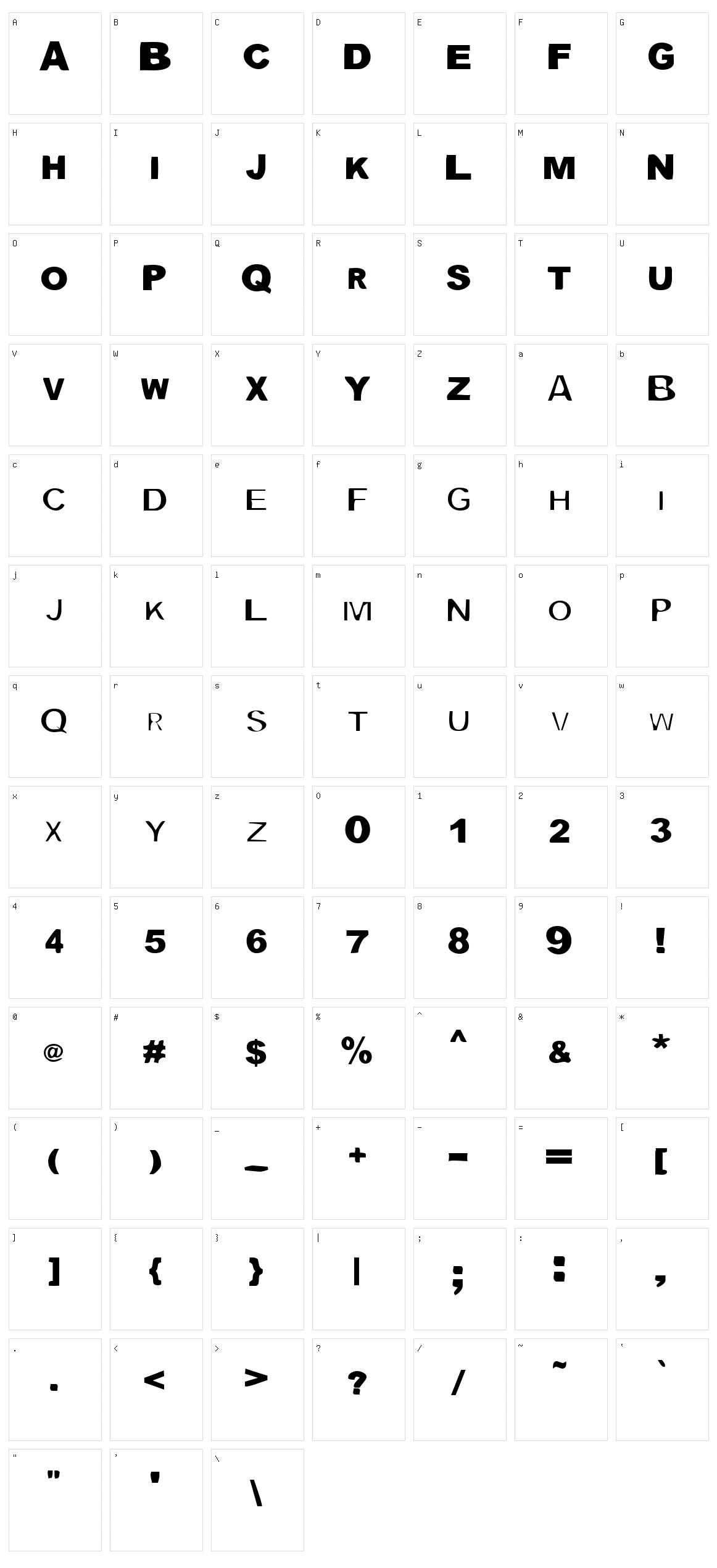 Blockquote Black Character Set