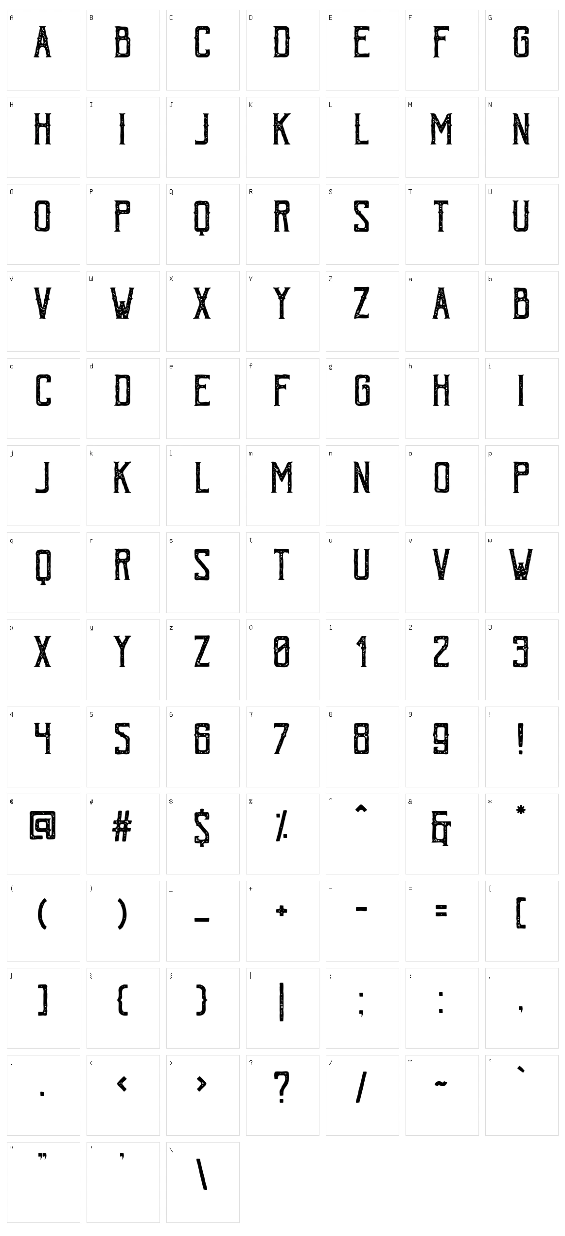 Bohem Vintage Character Set
