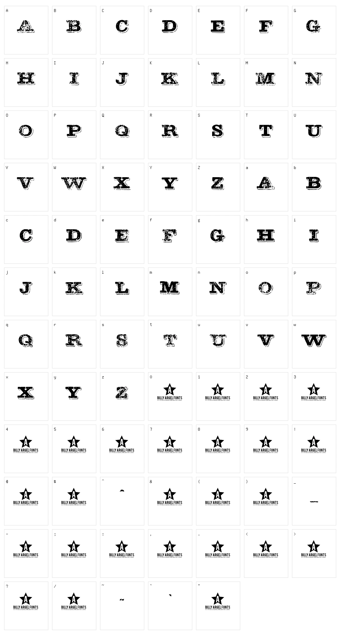 Botas Sujas Character Set