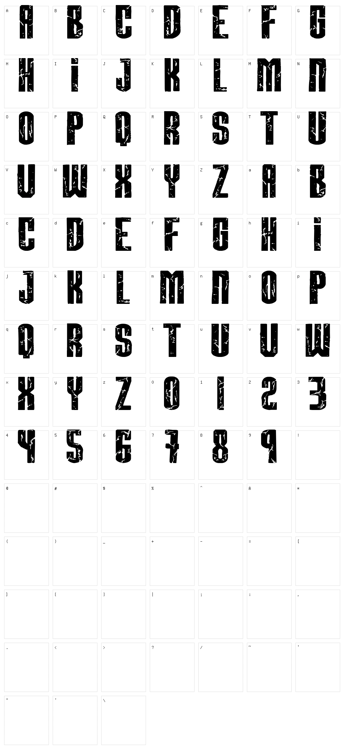 Breaksteel Character Set