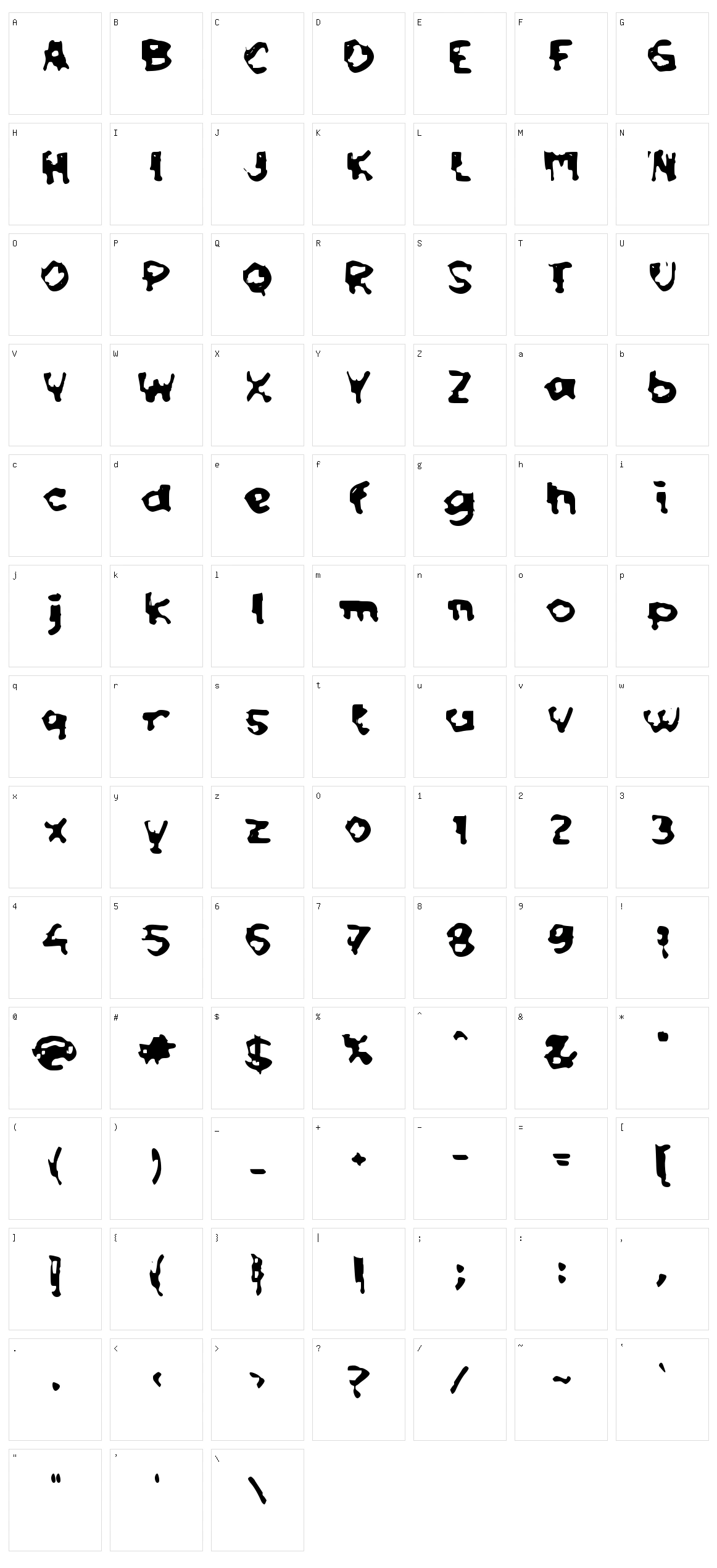 c Chromatic Character Set