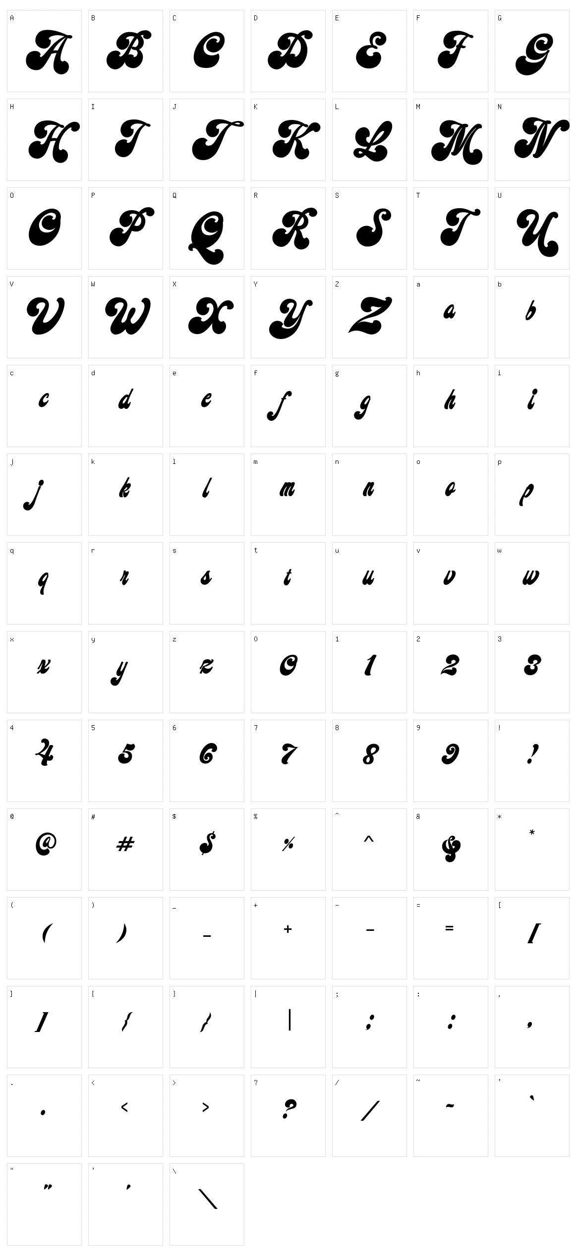 Midway Retro Character Set