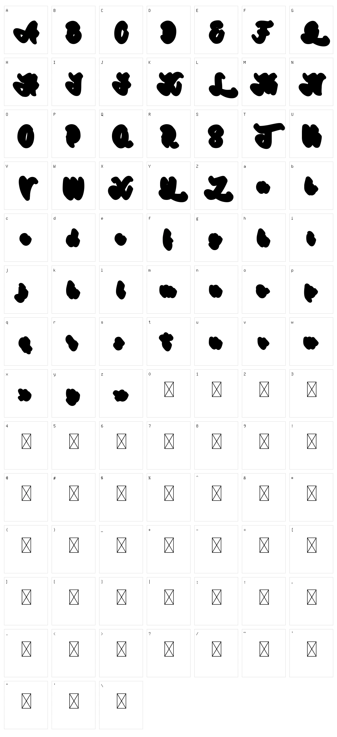 Gadimon Character Set