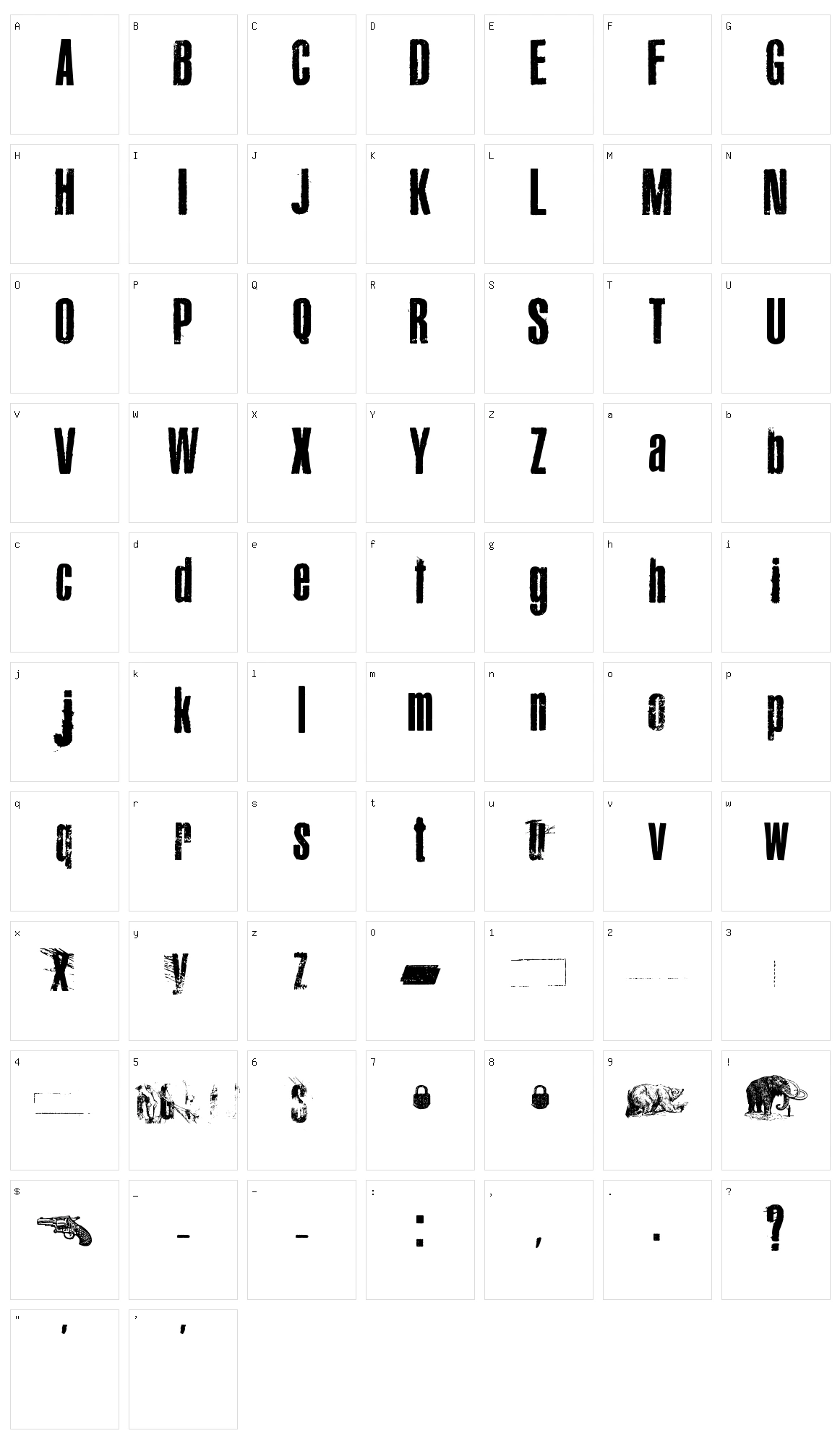 Canard Character Set