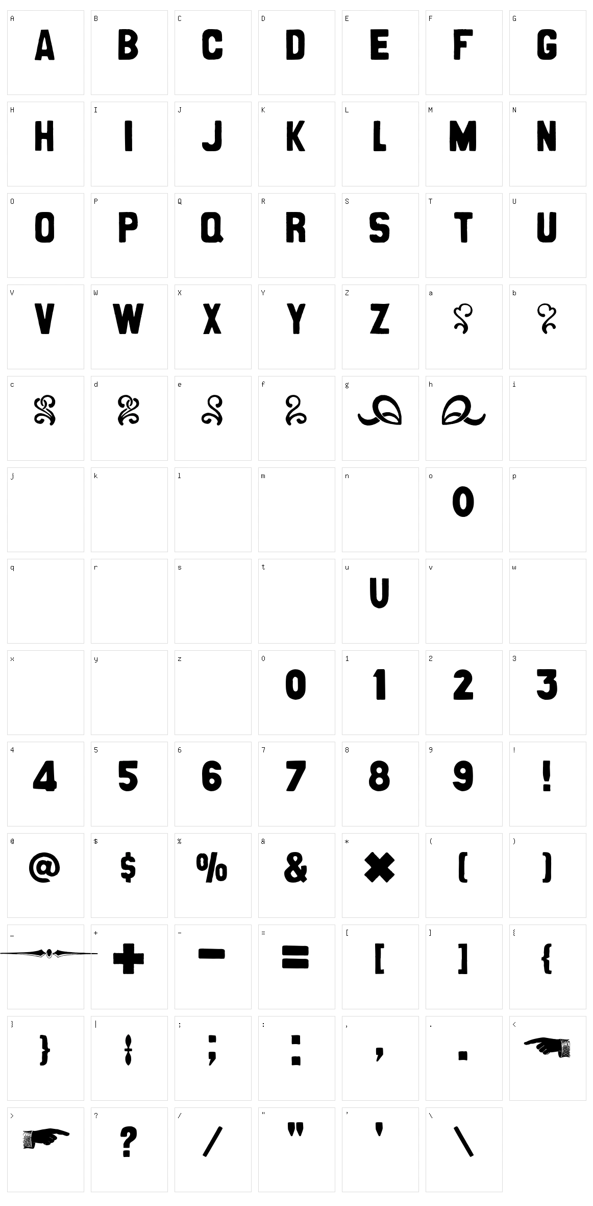 CanCan de Bois Character Set