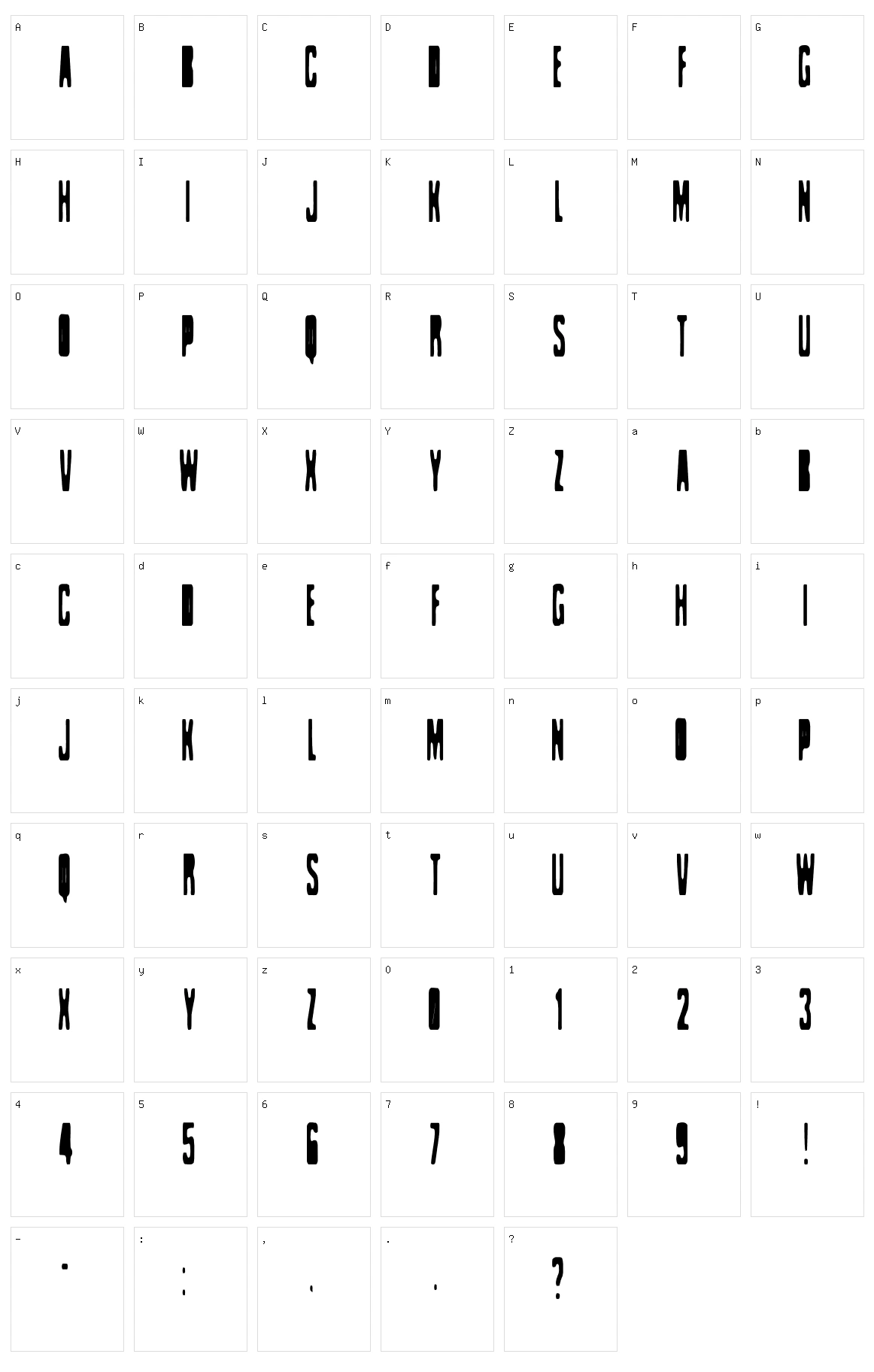 Celofan Character Set