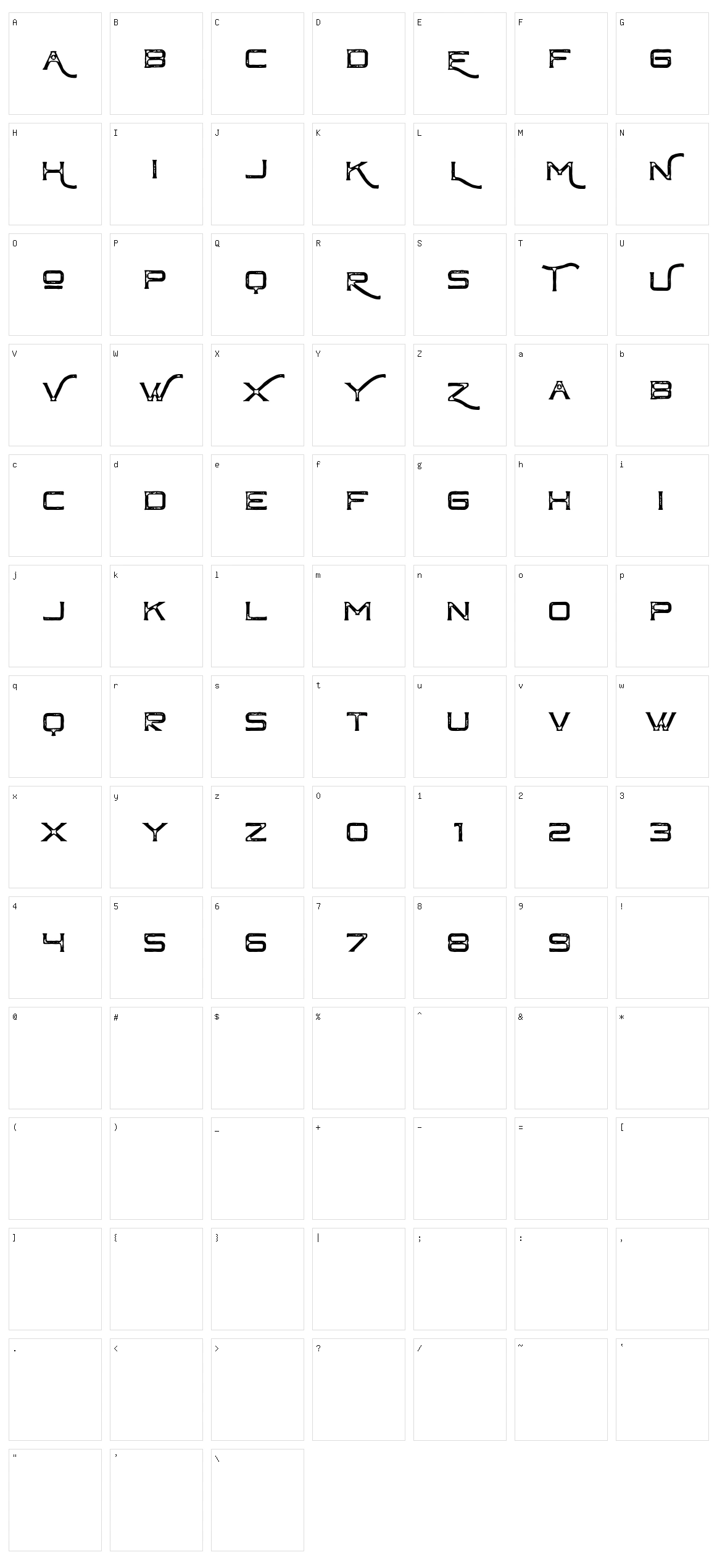 Chapter One Vintage Character Set