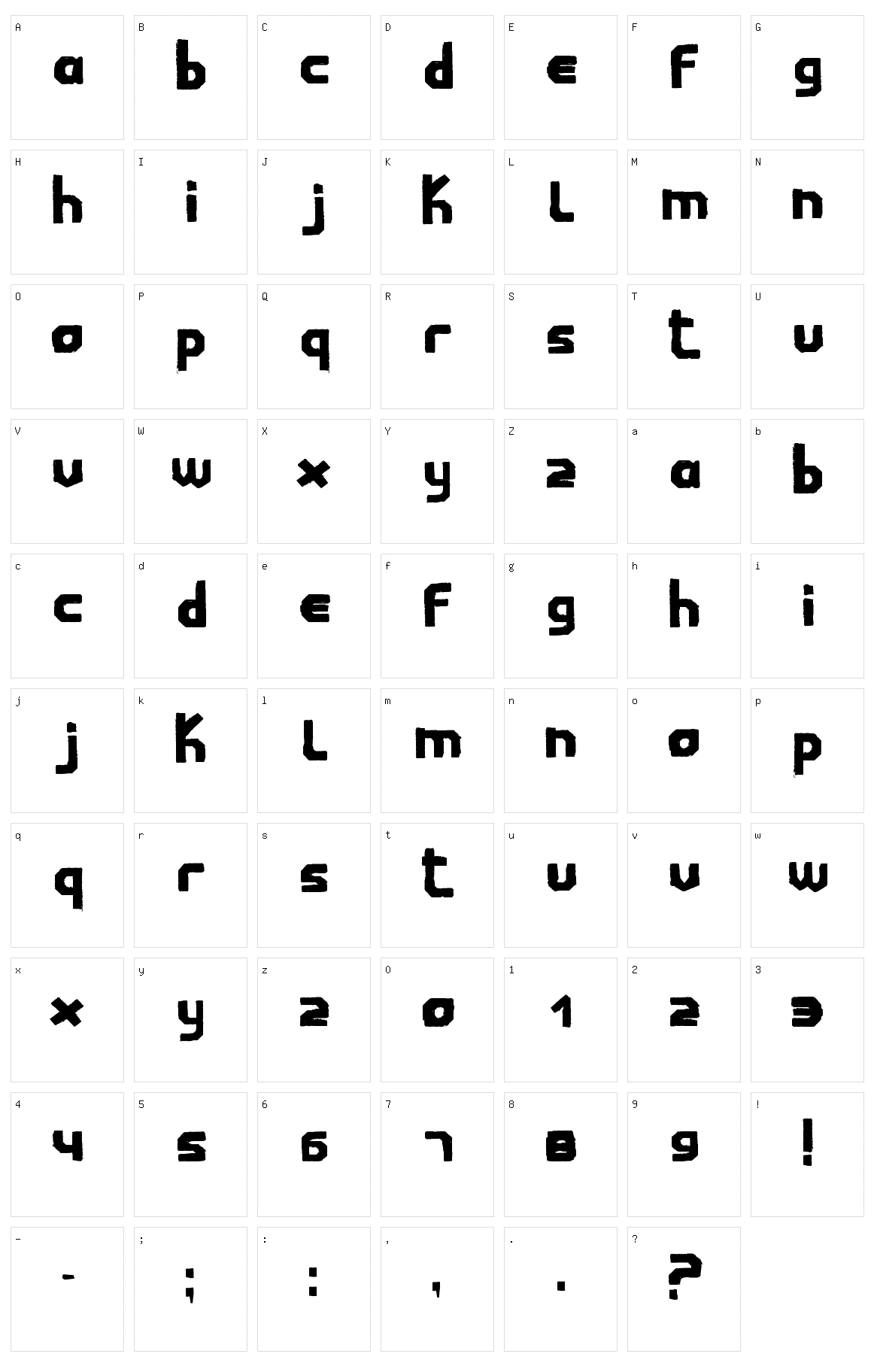 Childwood Character Set