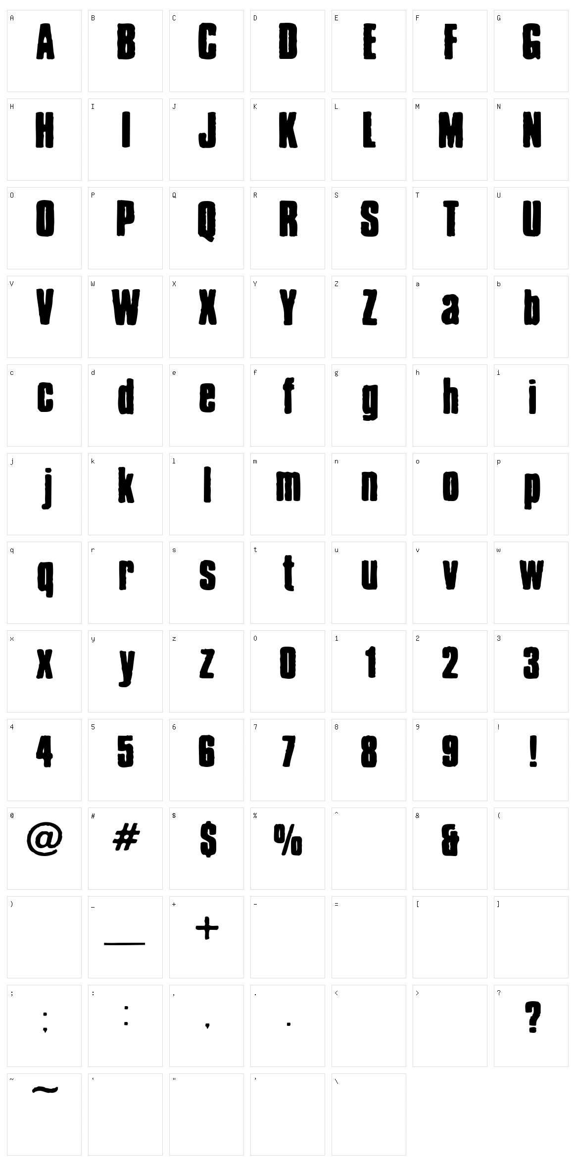 Chrispy Character Set