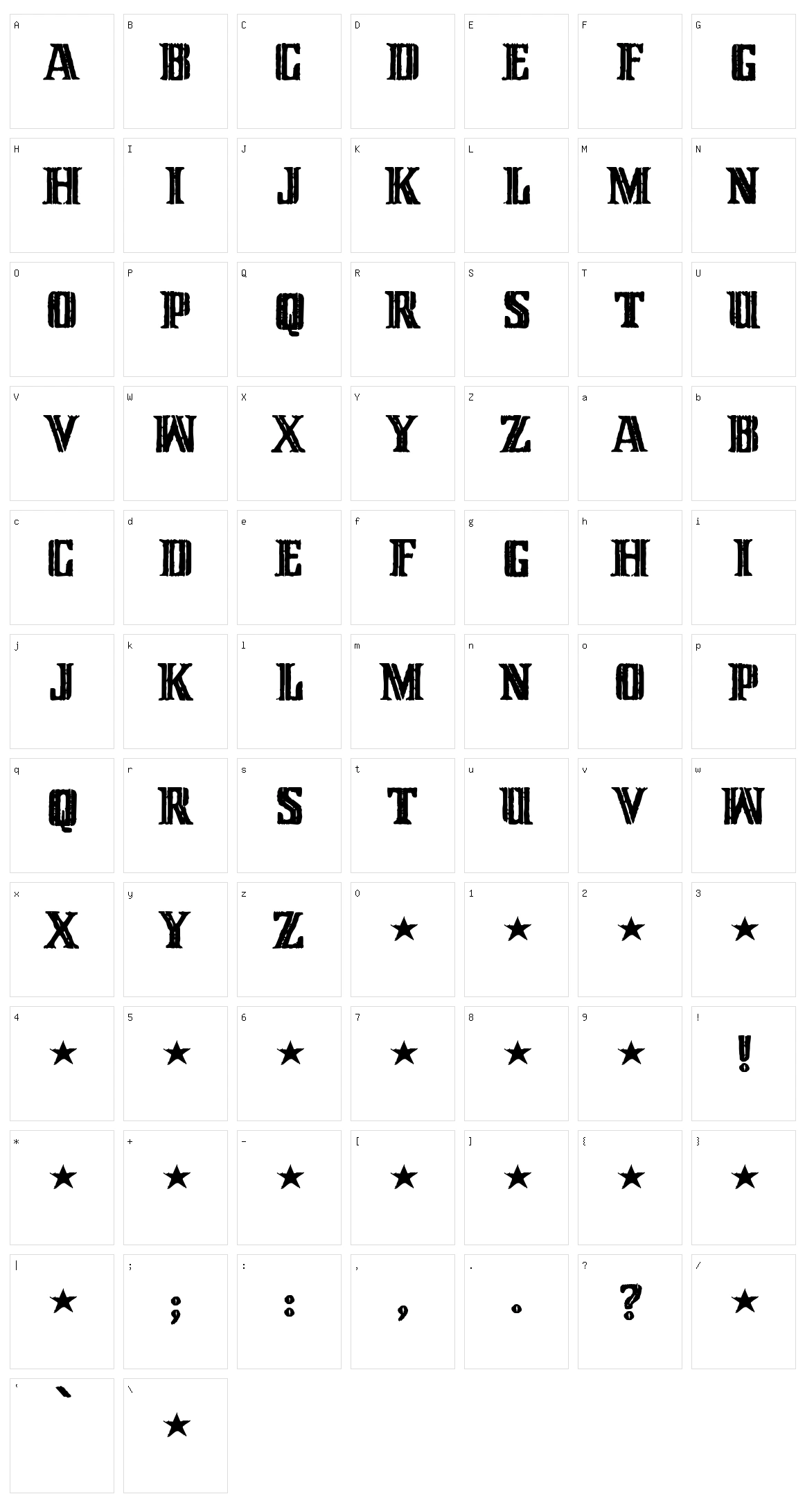 Cinquenta Mil Meticais Character Set