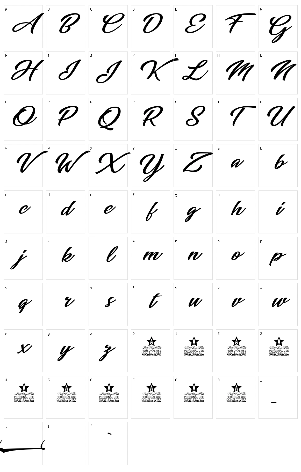 Indian Character Set