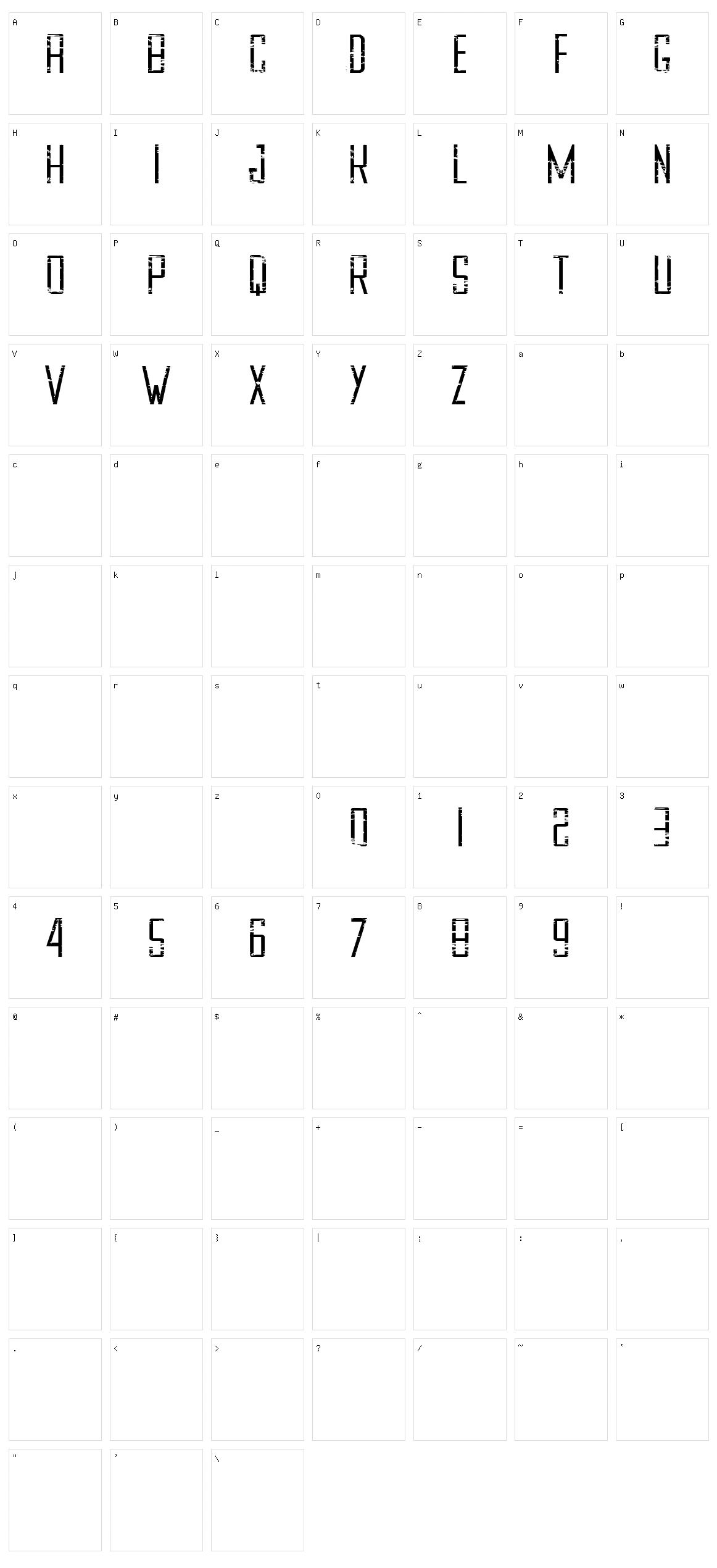 Confidentiality Character Set