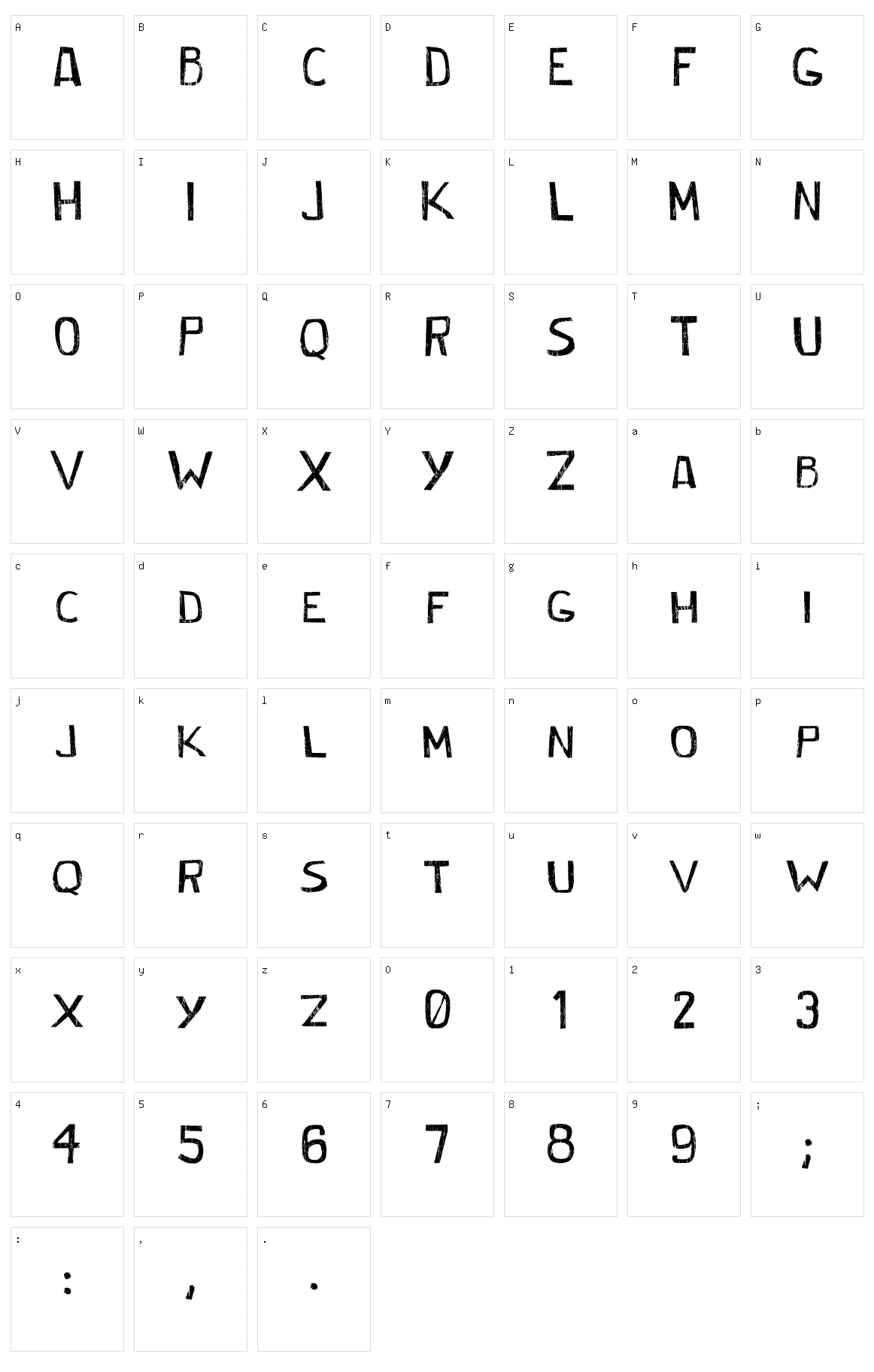 Cordelina Character Set