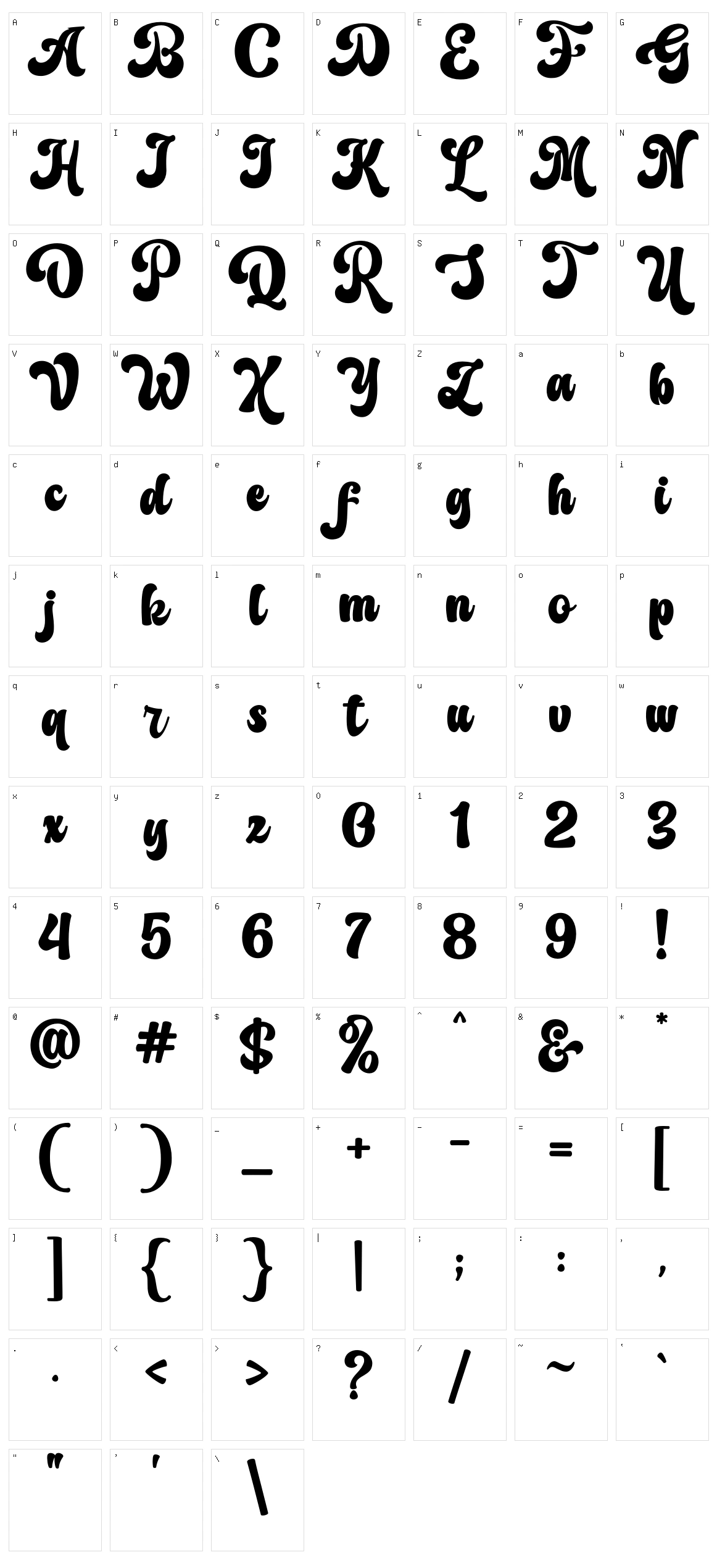 Recording Magazine Character Set