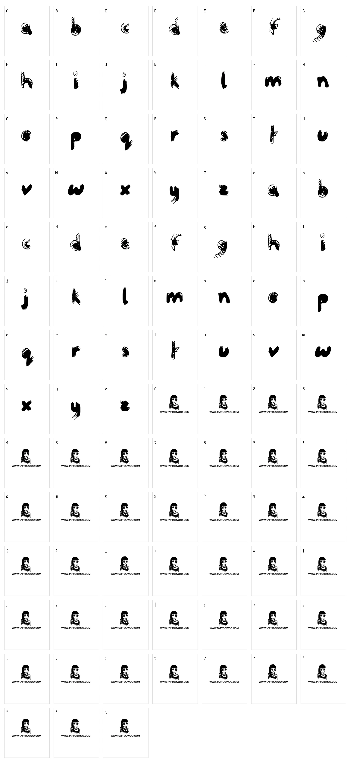 Crazy Horse Character Set