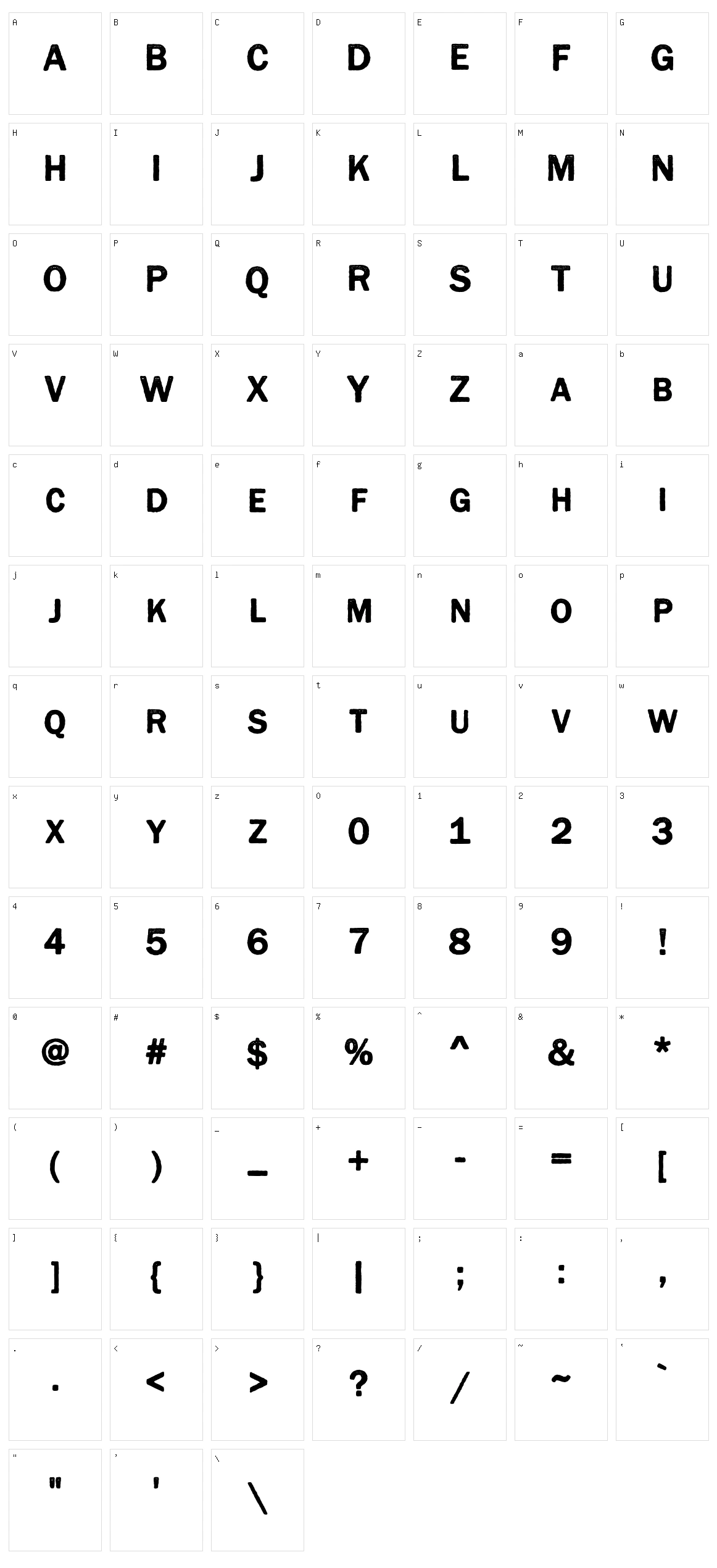 Cynocel Poster Character Set