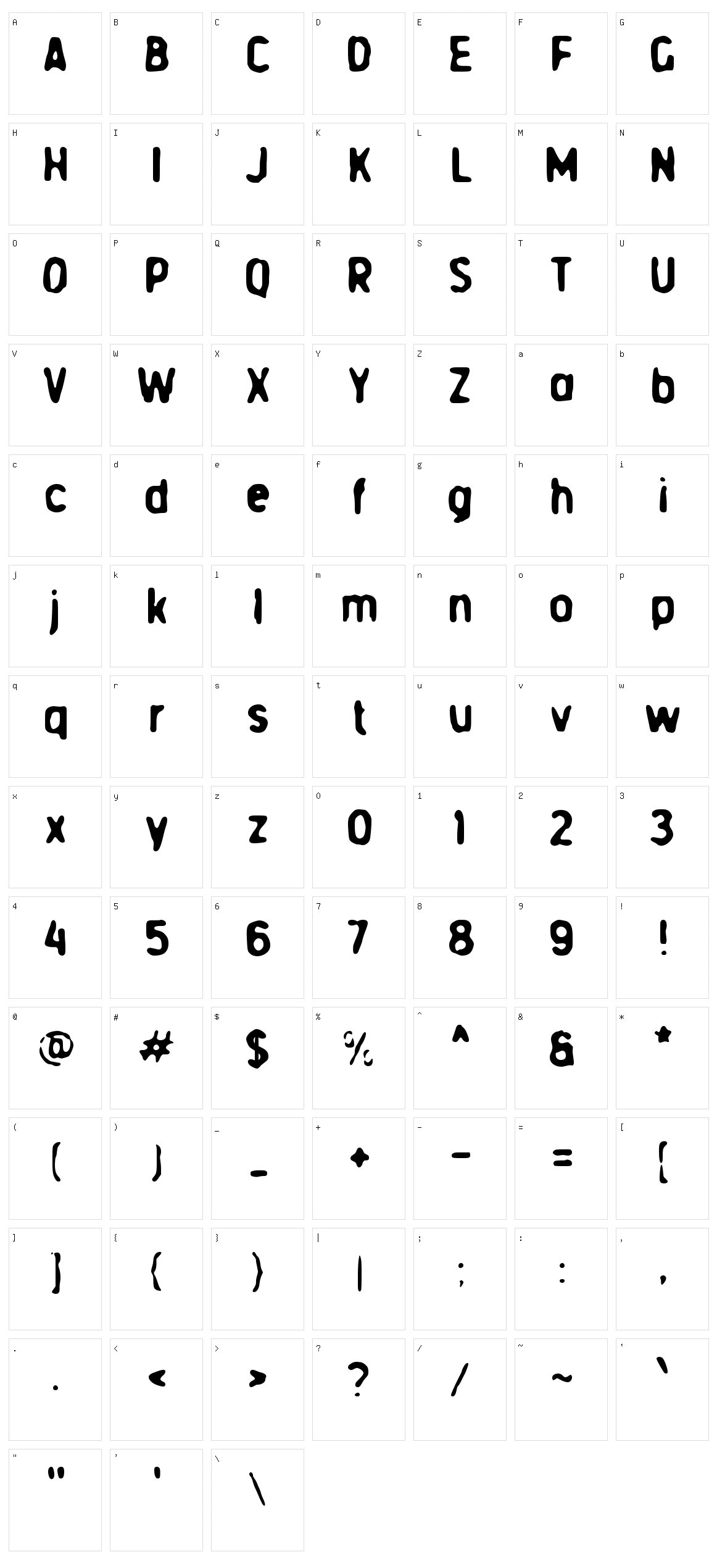 d Deblur Character Set