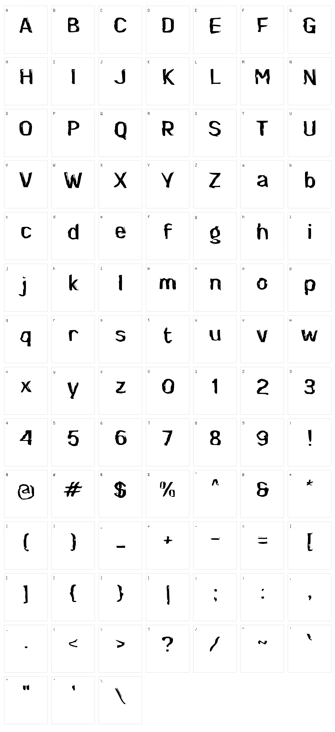 d Demikian Character Set