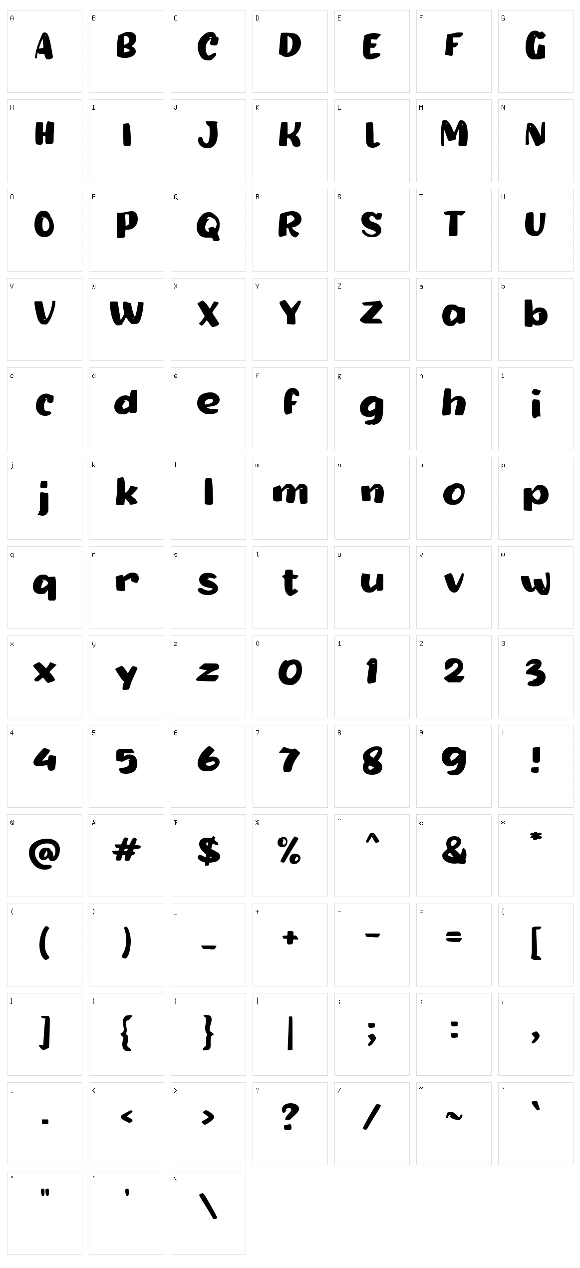 d Desa Character Set