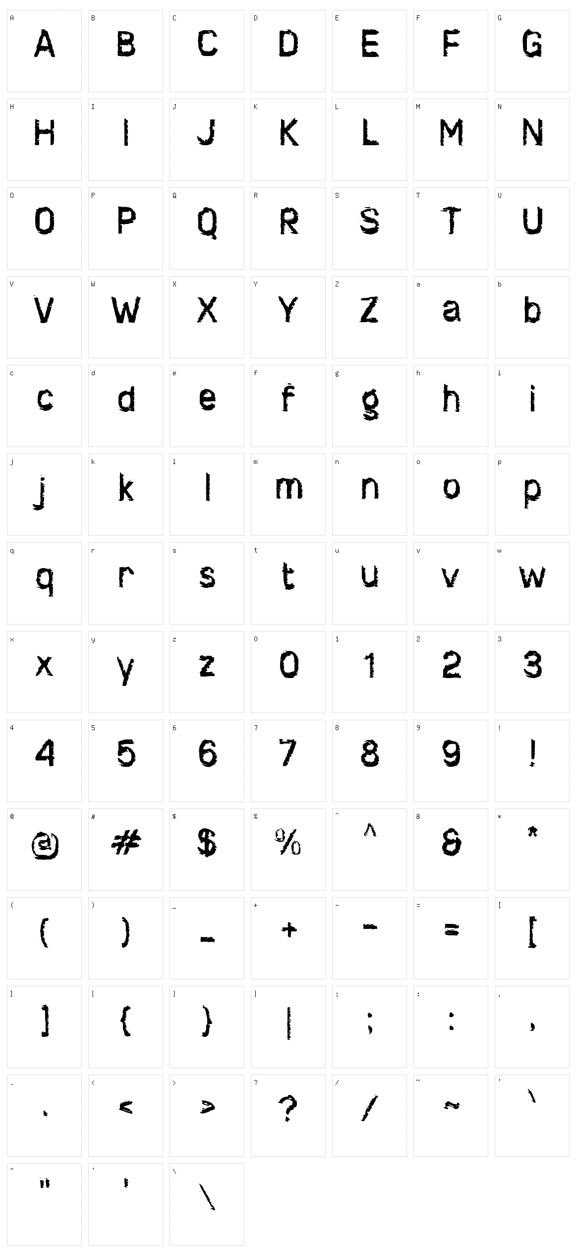 d Destruksi Character Set