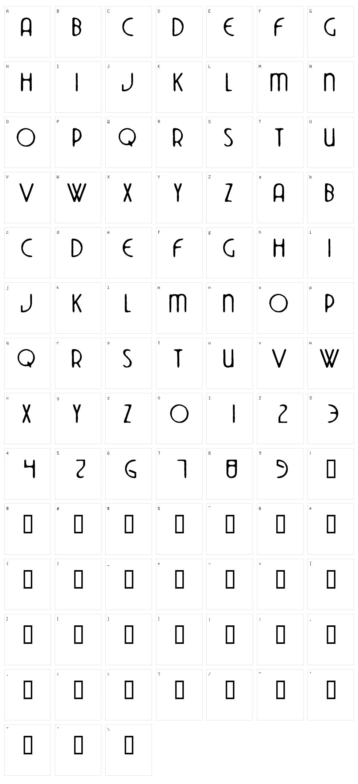 DekoSide Character Set