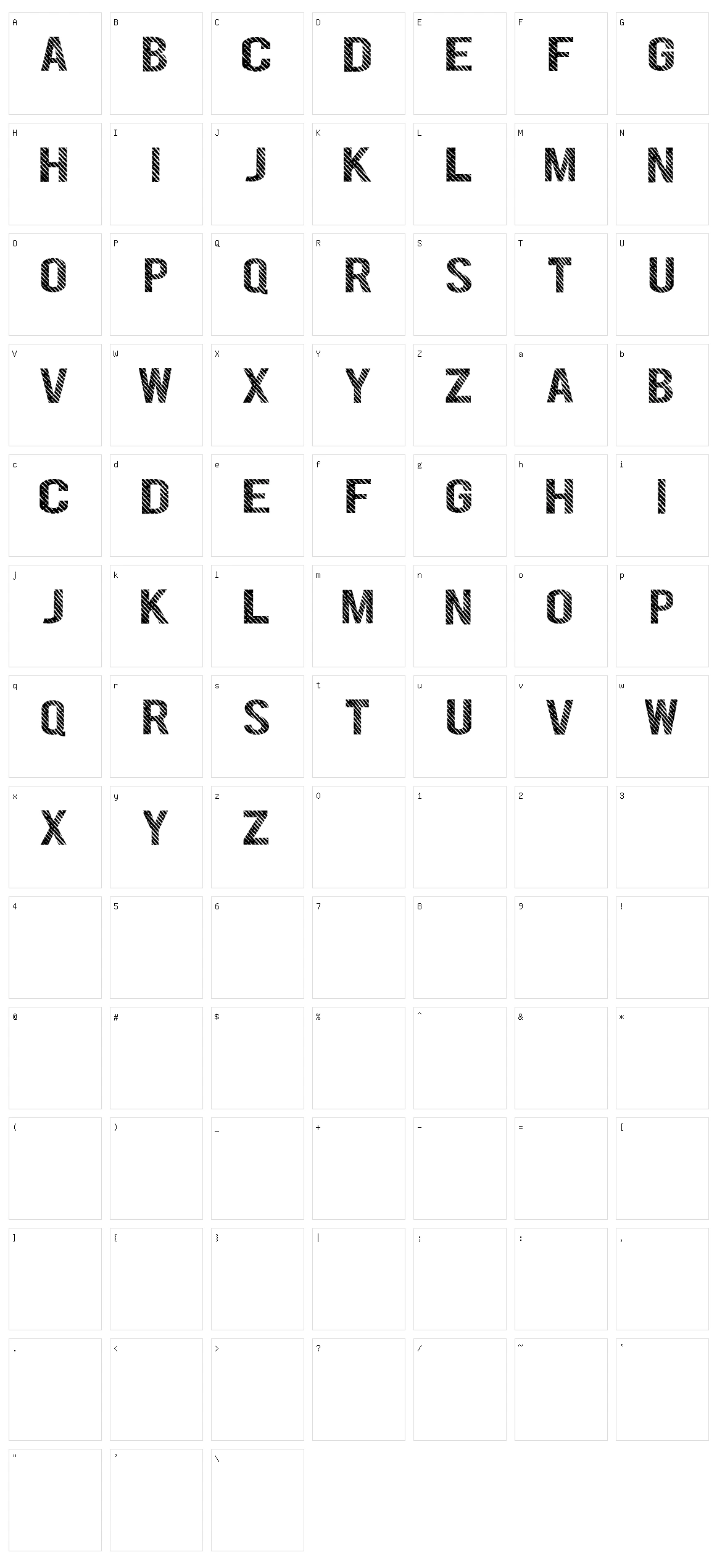 Denym Character Set