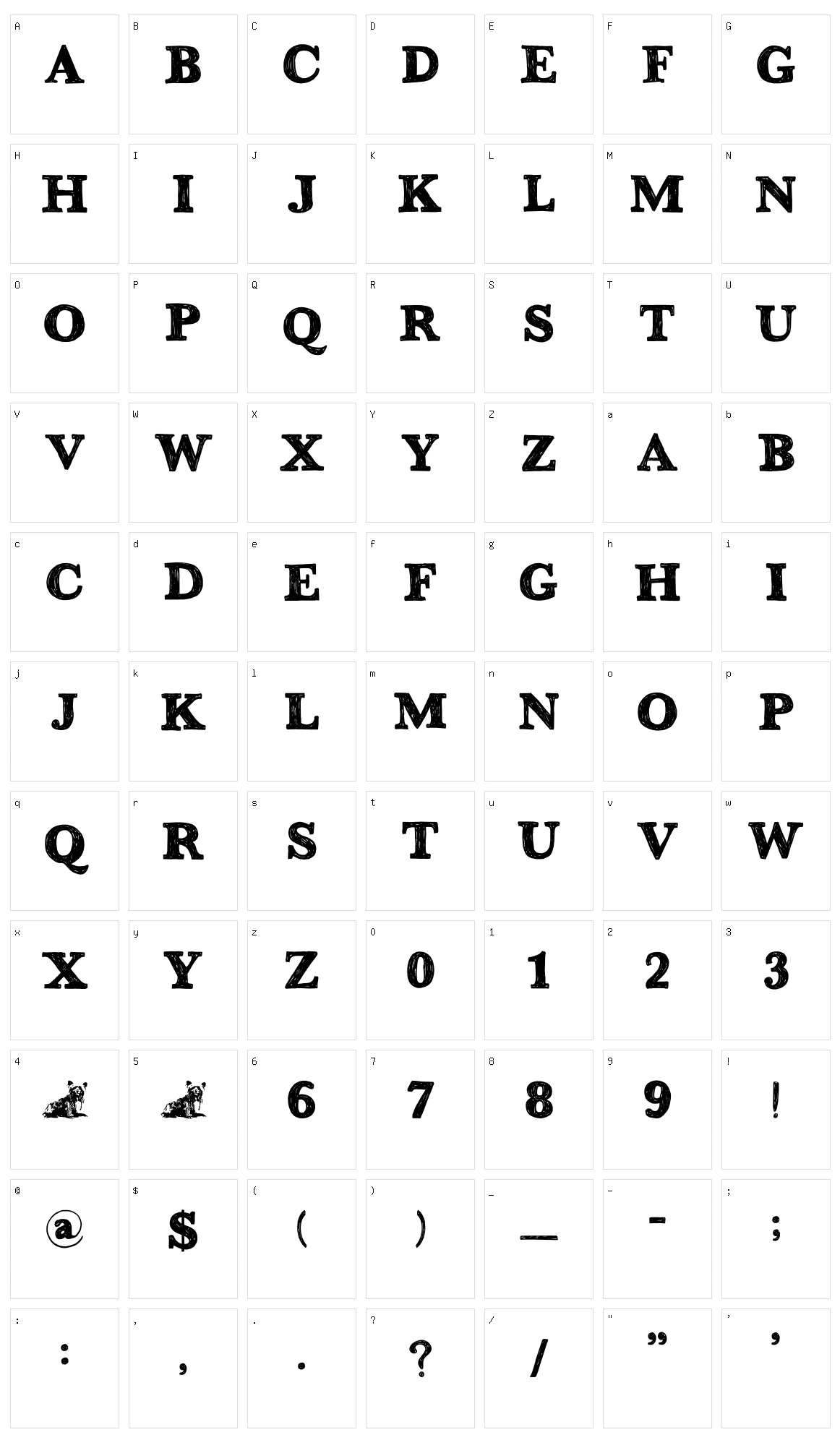 DK Greyfriars Character Set