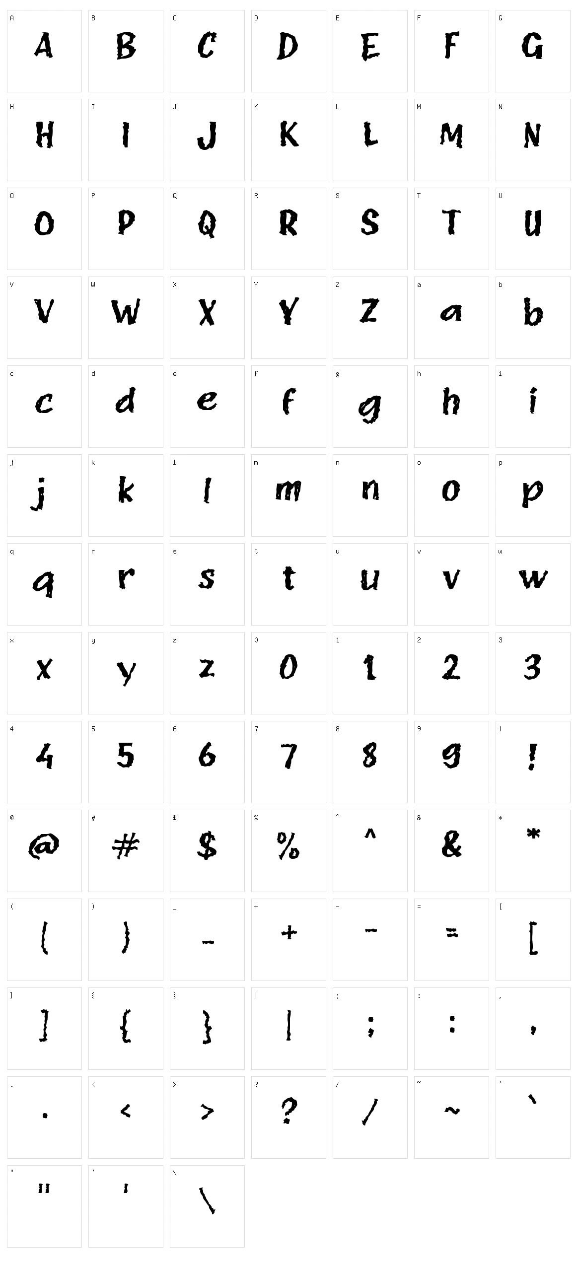 e Edan Character Set