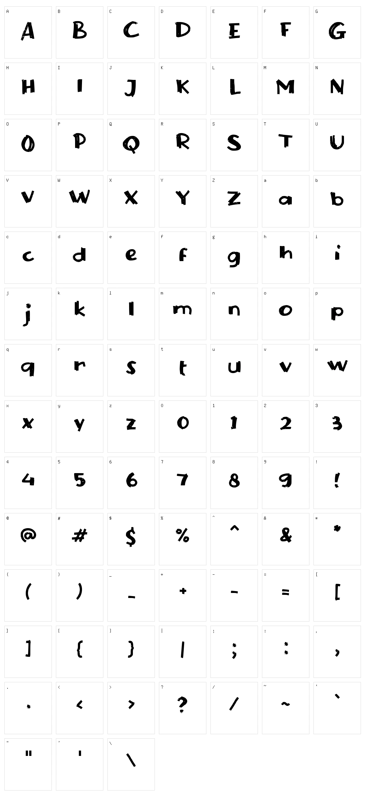 e Embuhlah Character Set
