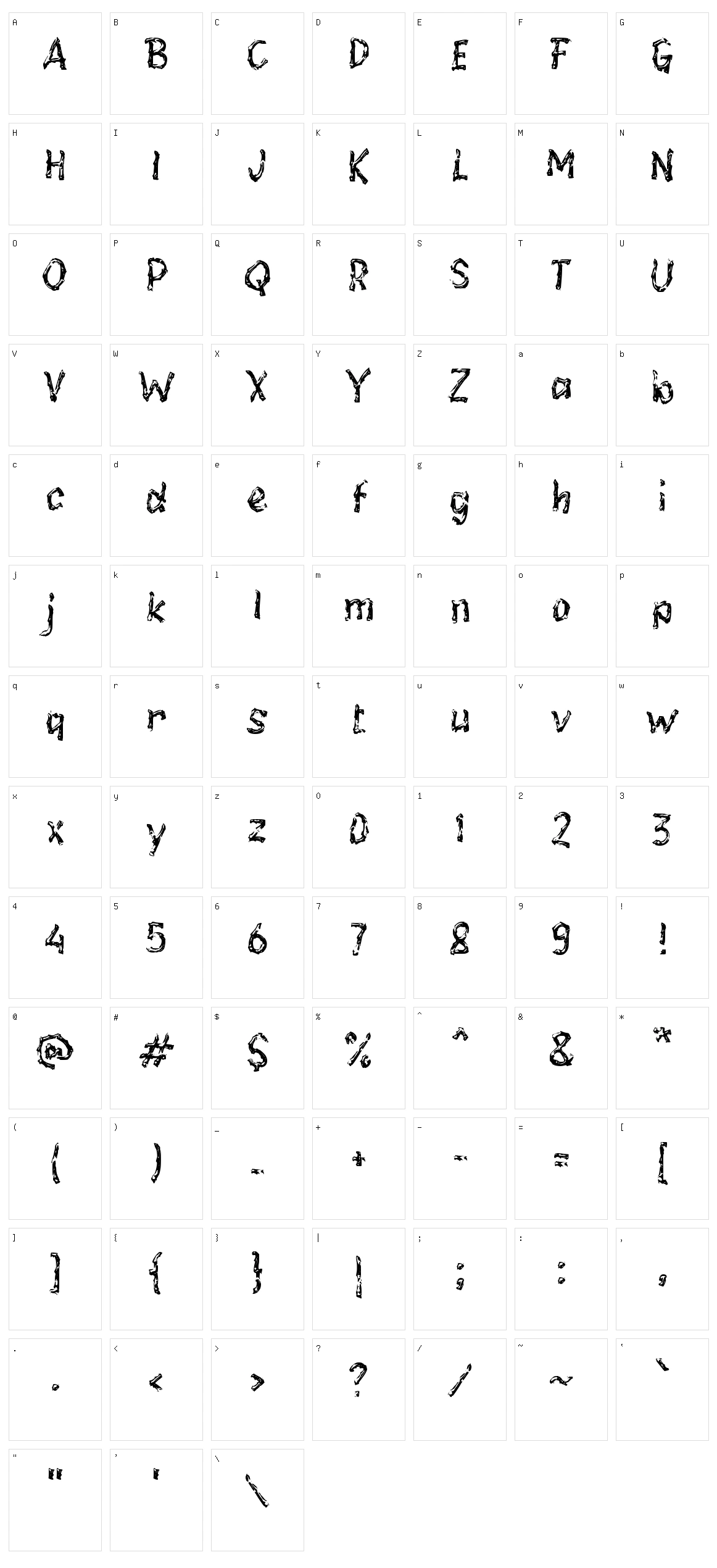 e Erlank Character Set