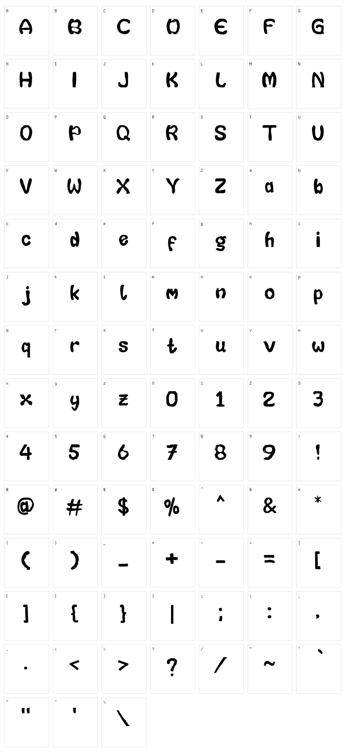 Emoubee Character Set