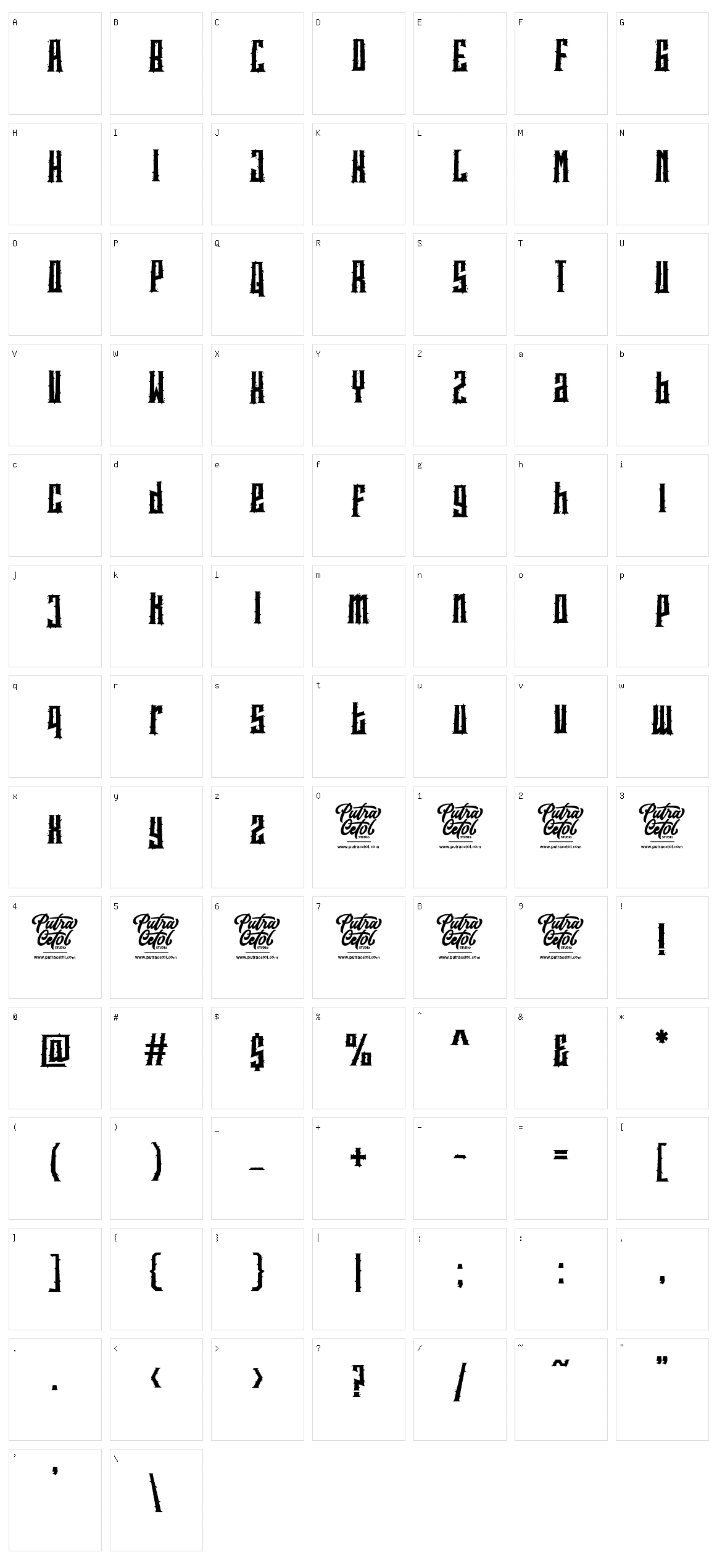 Spookies Identity Character Set