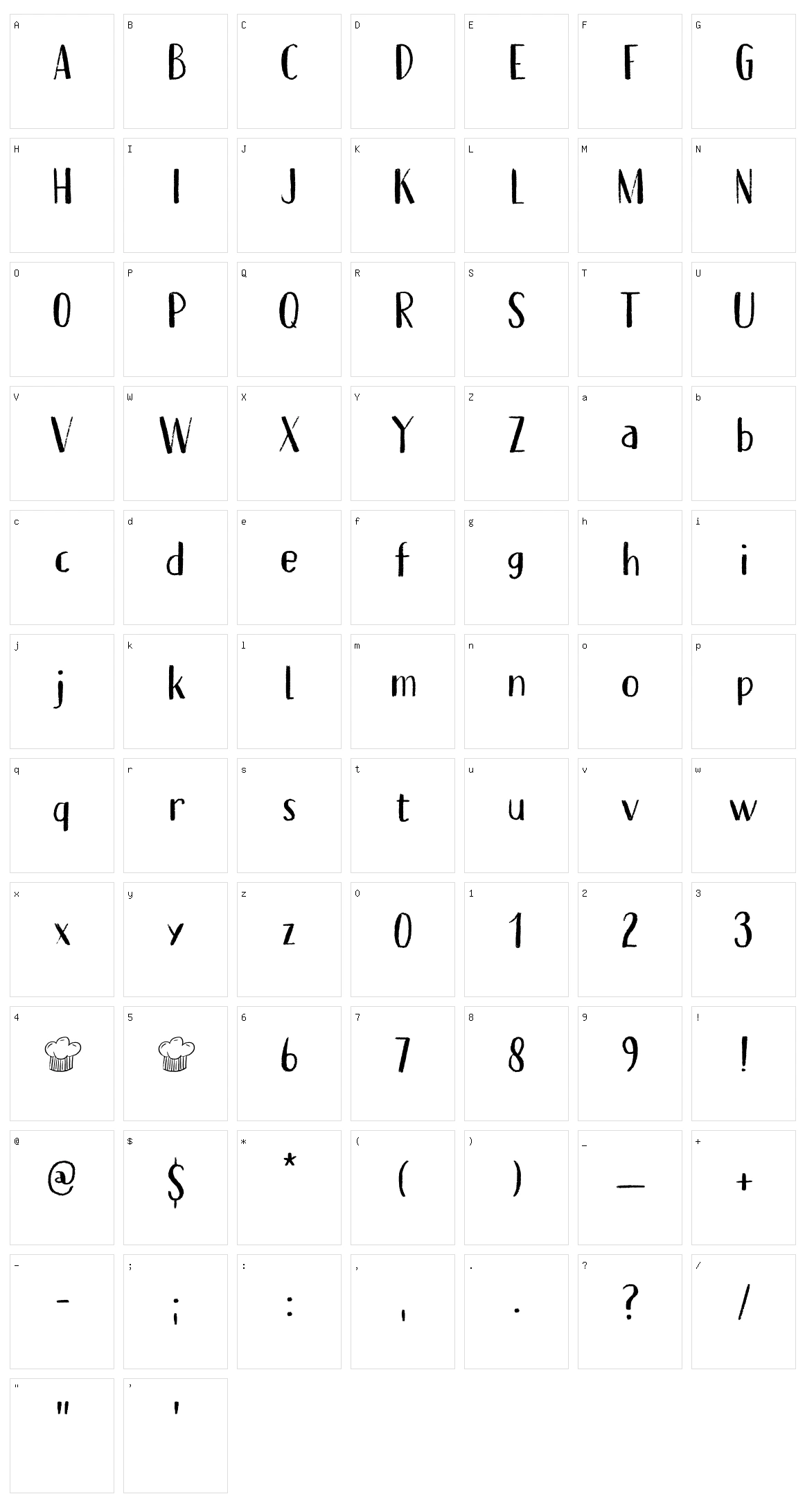 Erstwhile Character Set