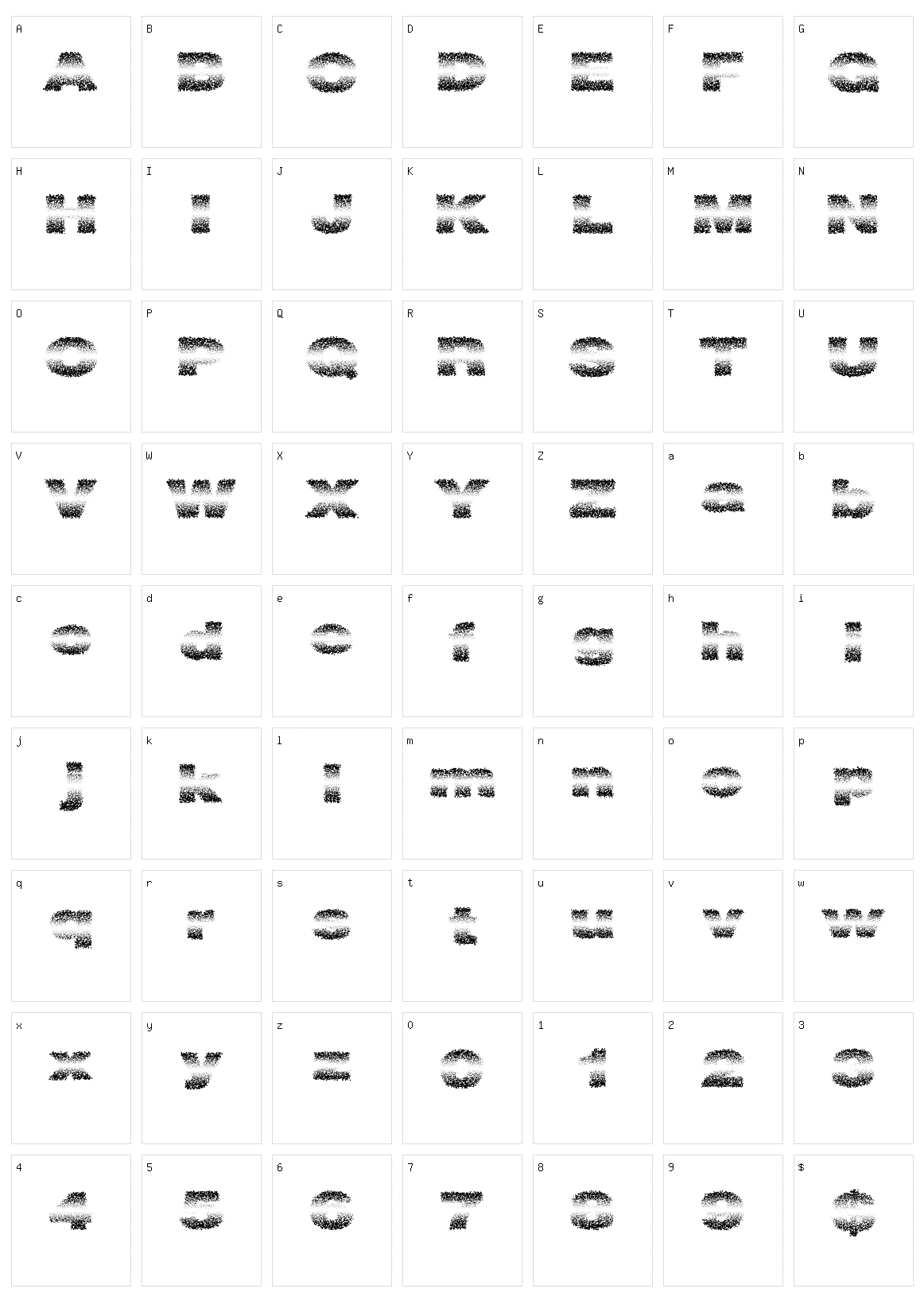 Fadevetica Character Set