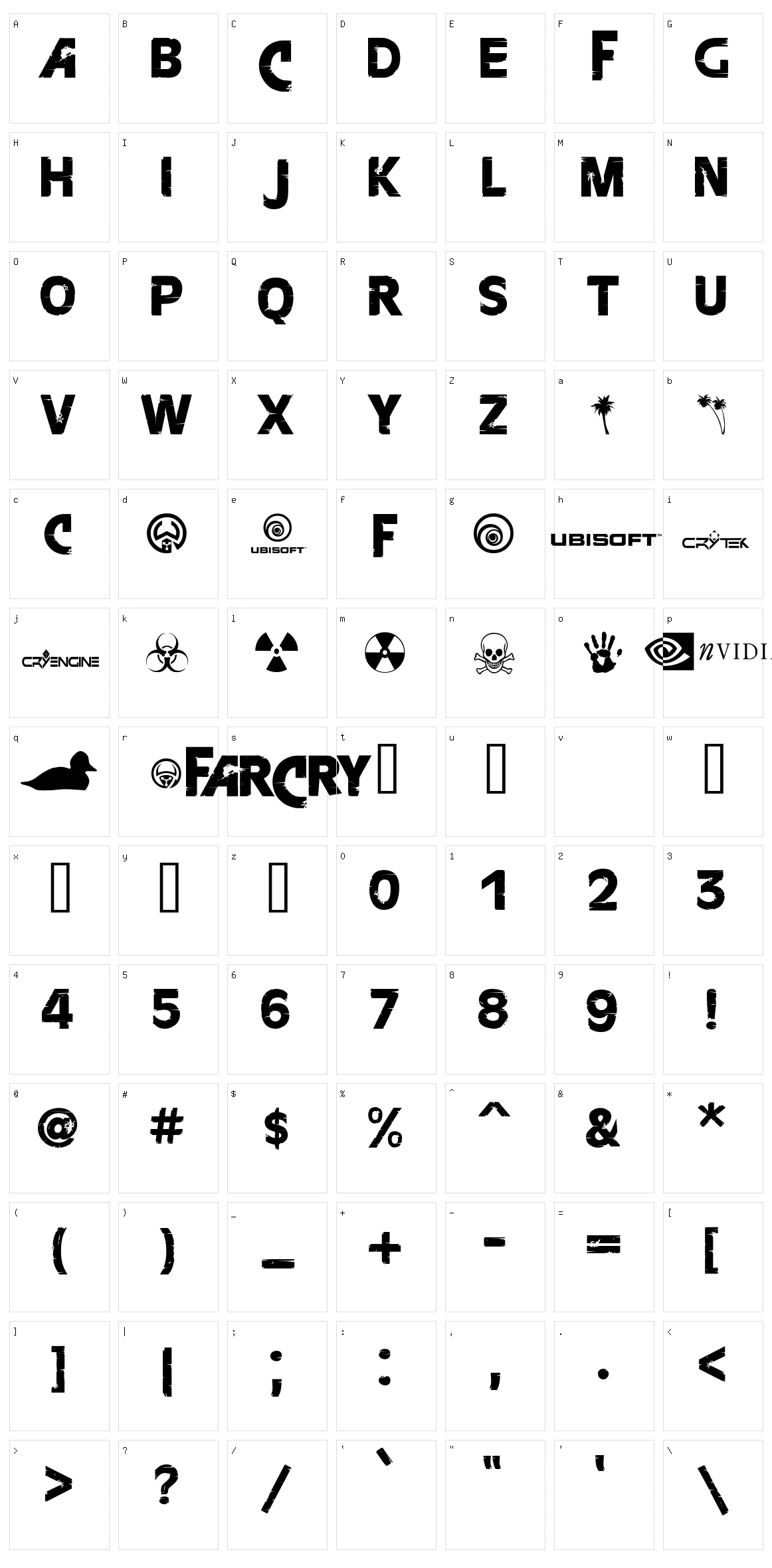 FarCry Character Set