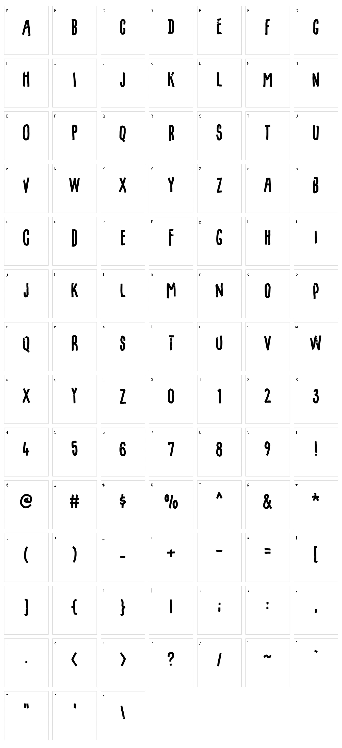 Filmgoer Character Set