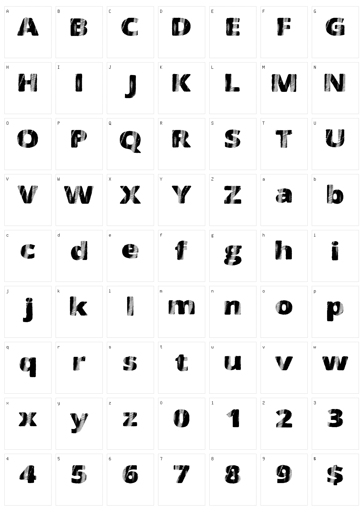 FourSix Character Set