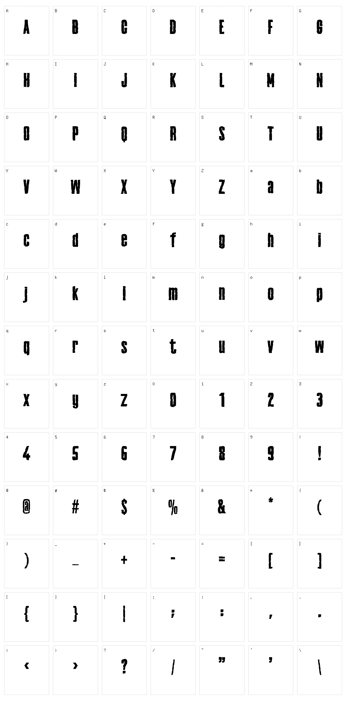 Frankenstainer Character Set