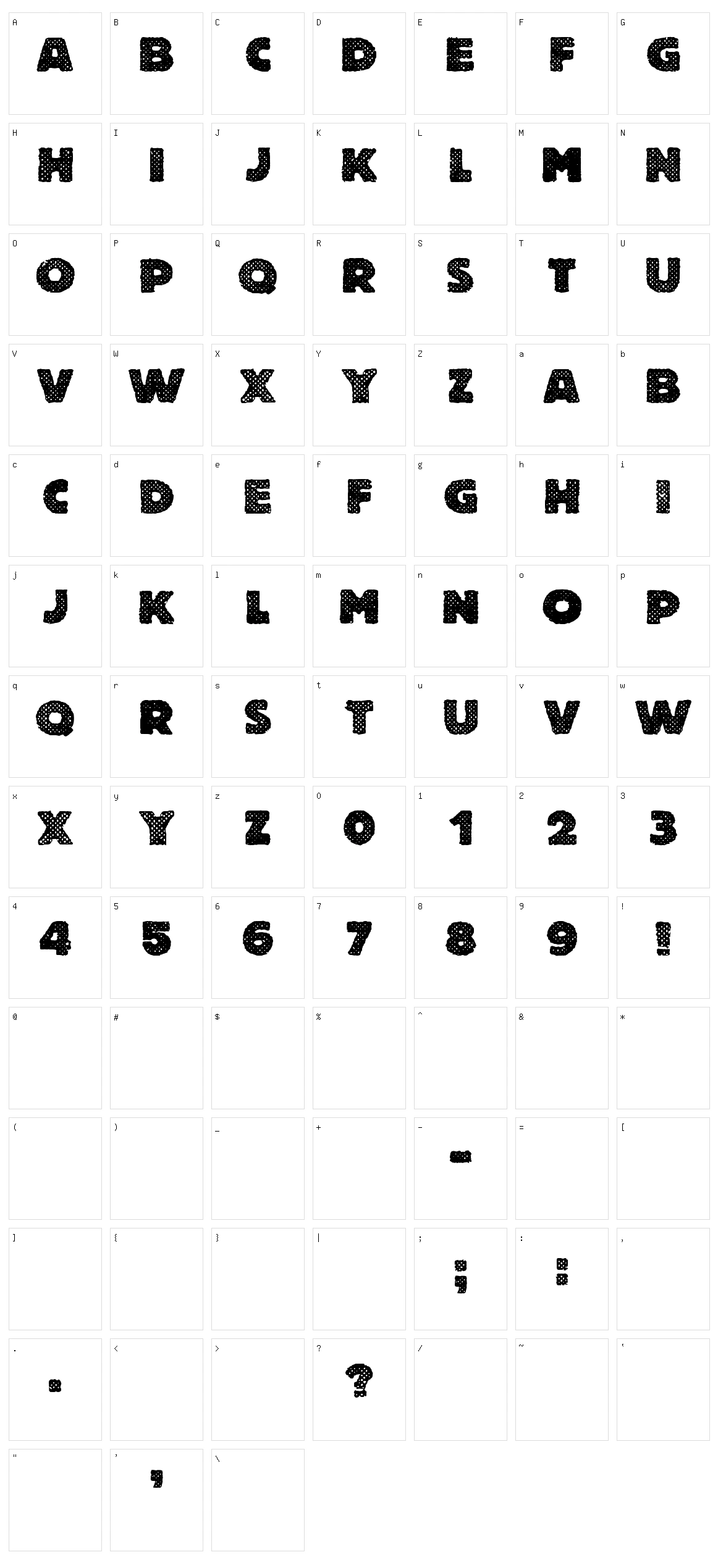 Free Thinking's Murder Character Set