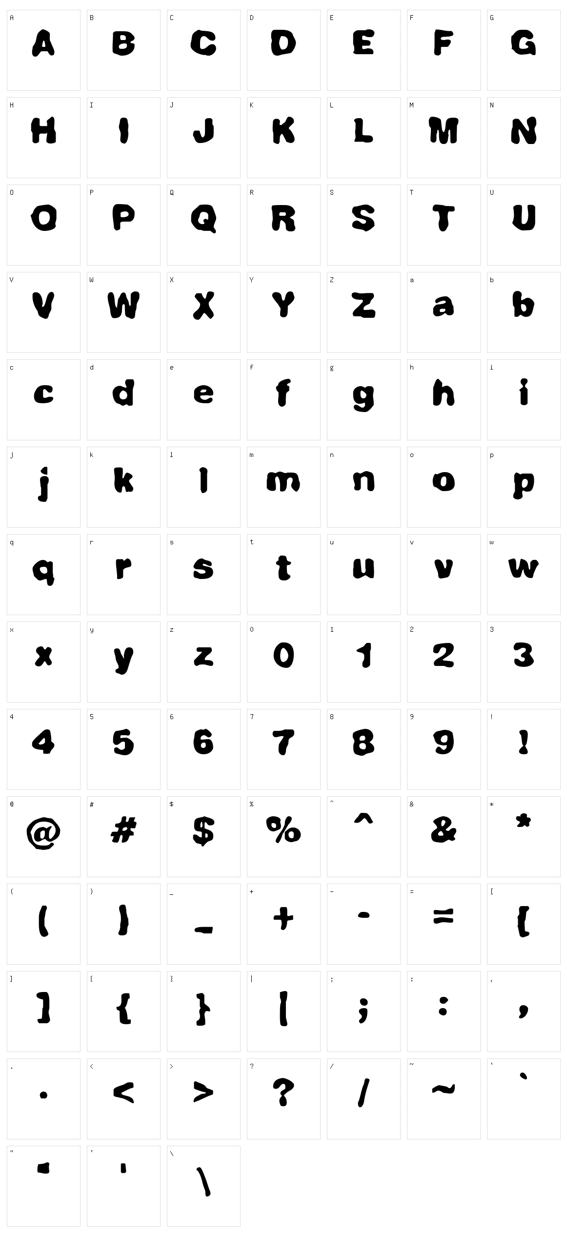 Fully Completely BRK Character Set