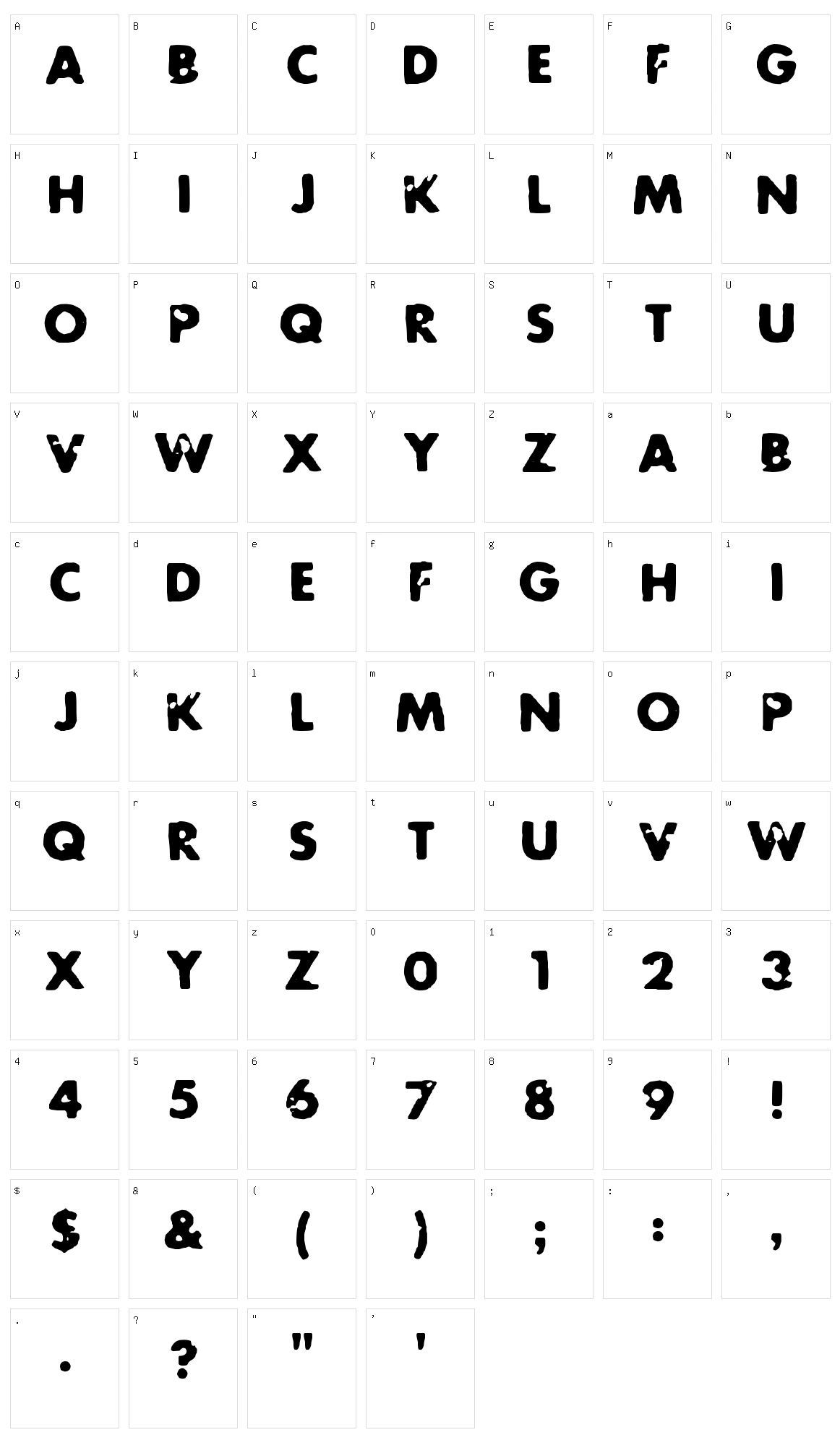 Future Rot Character Set