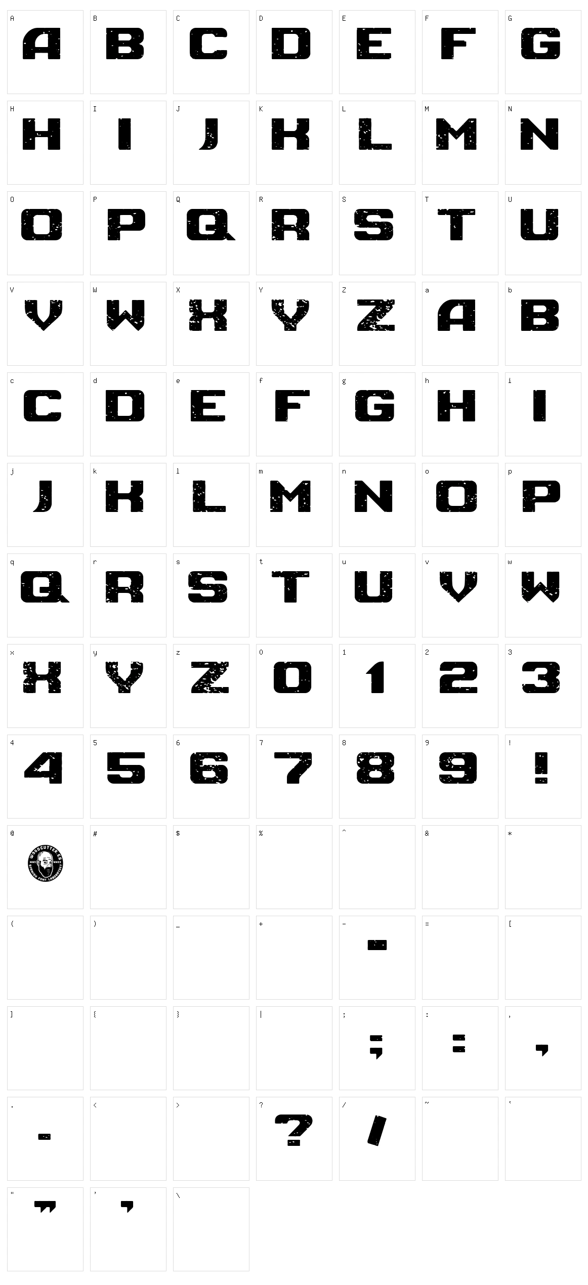 Galeria Gaznate Character Set