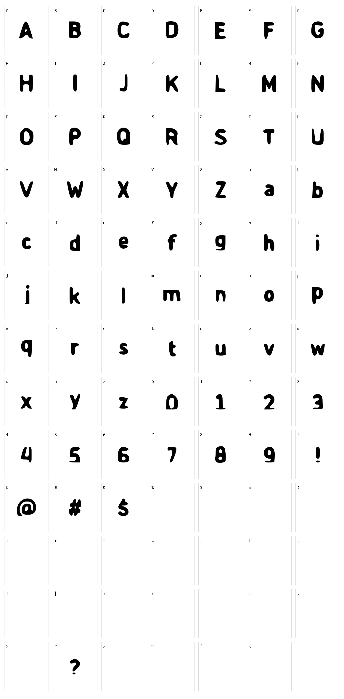 Game Time Character Set
