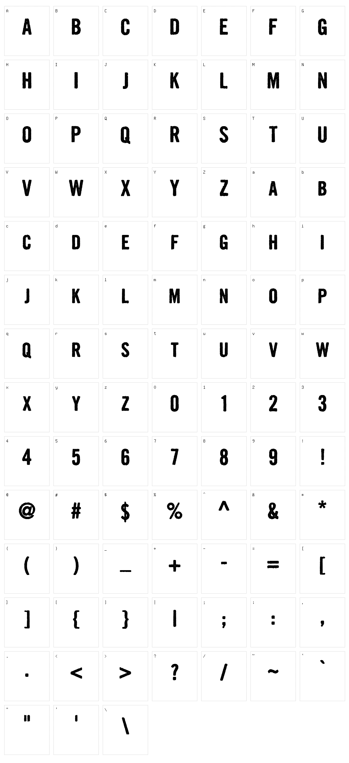 Growly Grin Character Set