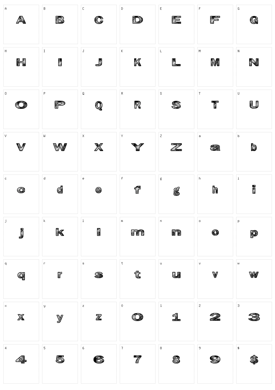 Grunge Kids Character Set